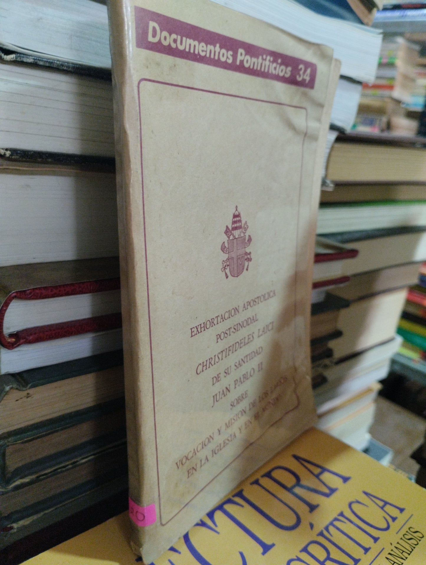 EXHORTACION APOSTOLICA DE SU SANTIDAD JUAN PABLO II USADO RELIGION ALDAMA