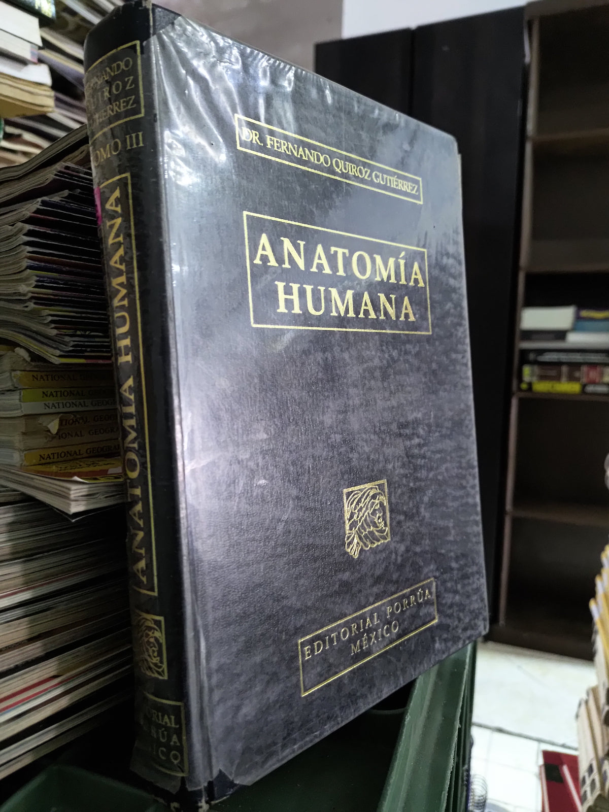 ANATOMIA HUMANA TOMO 3 POR FERNANDO QUIROZ GUTIERREZ USADO SALUD JUAREZ 515