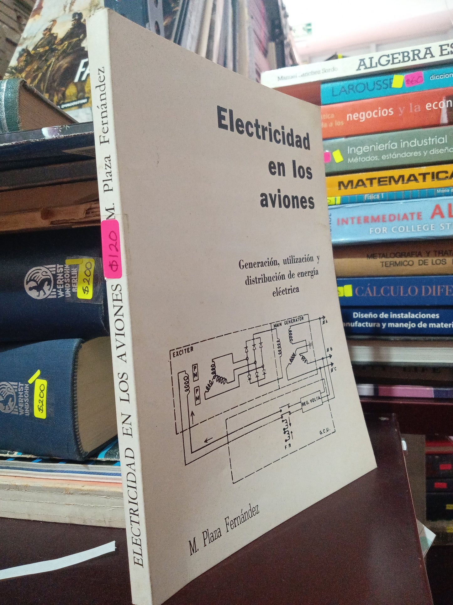 ELECTRICIDAD EN LOS AVIONES POR M. PLAZA FERNANDEZ USADO MATE LITERARIO 305