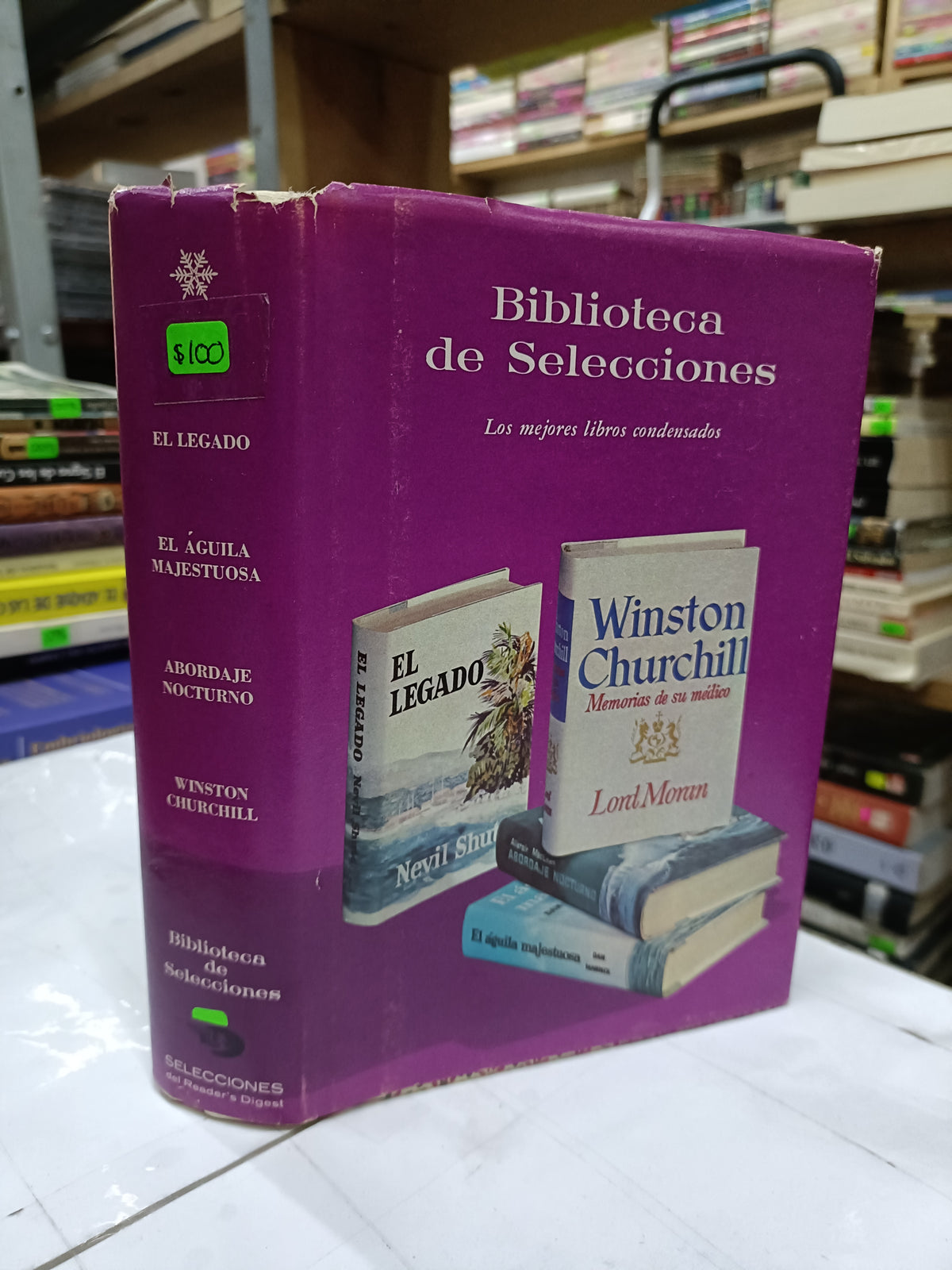 LIBROS SELECTOS EL LEGADO, EL AGUILA MAJESTUOSA ABORDAJE NOCTURNO POR SHUTE, MANNIX, MACLEAN USADO NOVELA LITERARIO 207