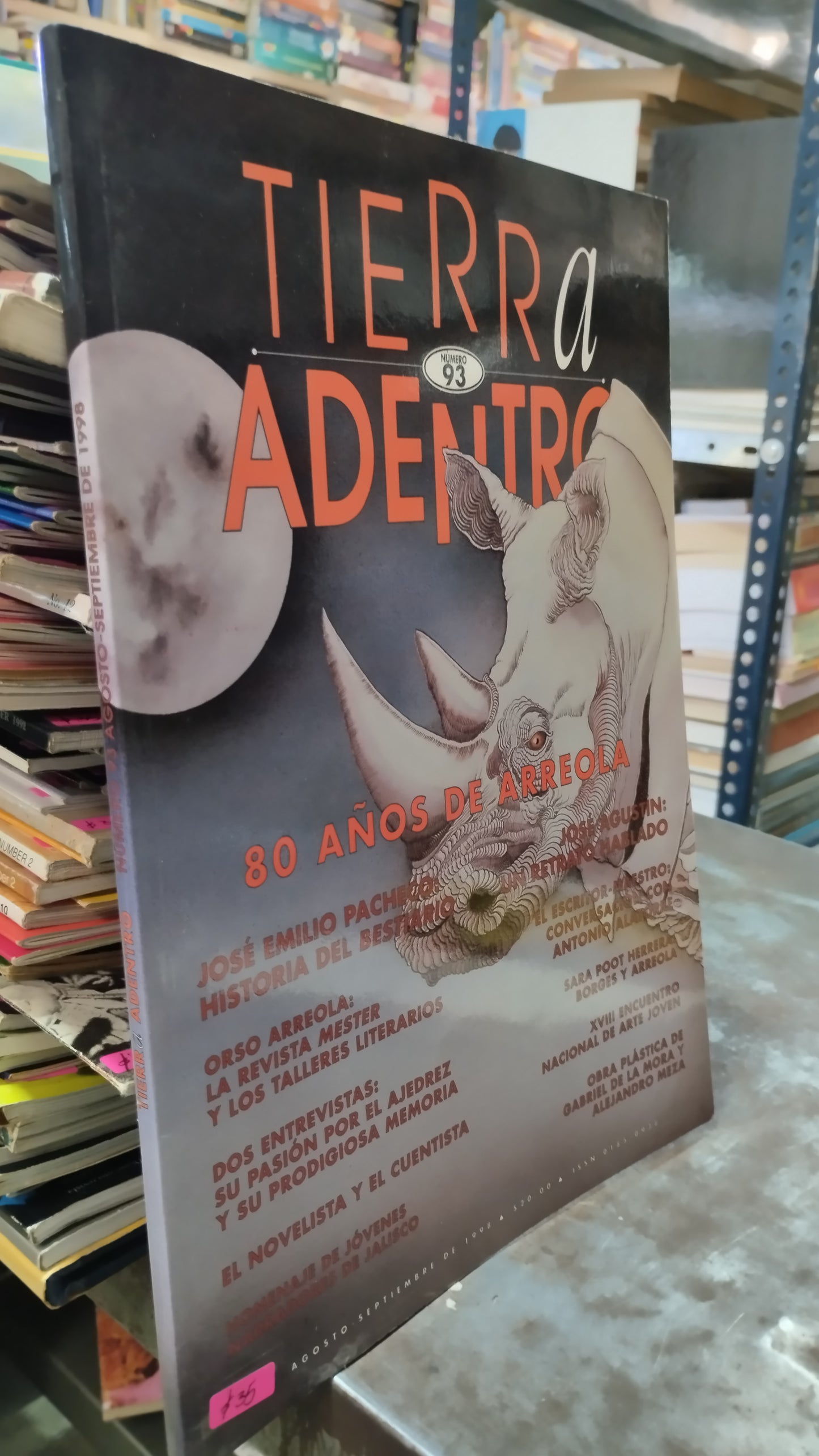 TIERRA ADENTRO 93 LIBRO USADO ARTE ALDAMA