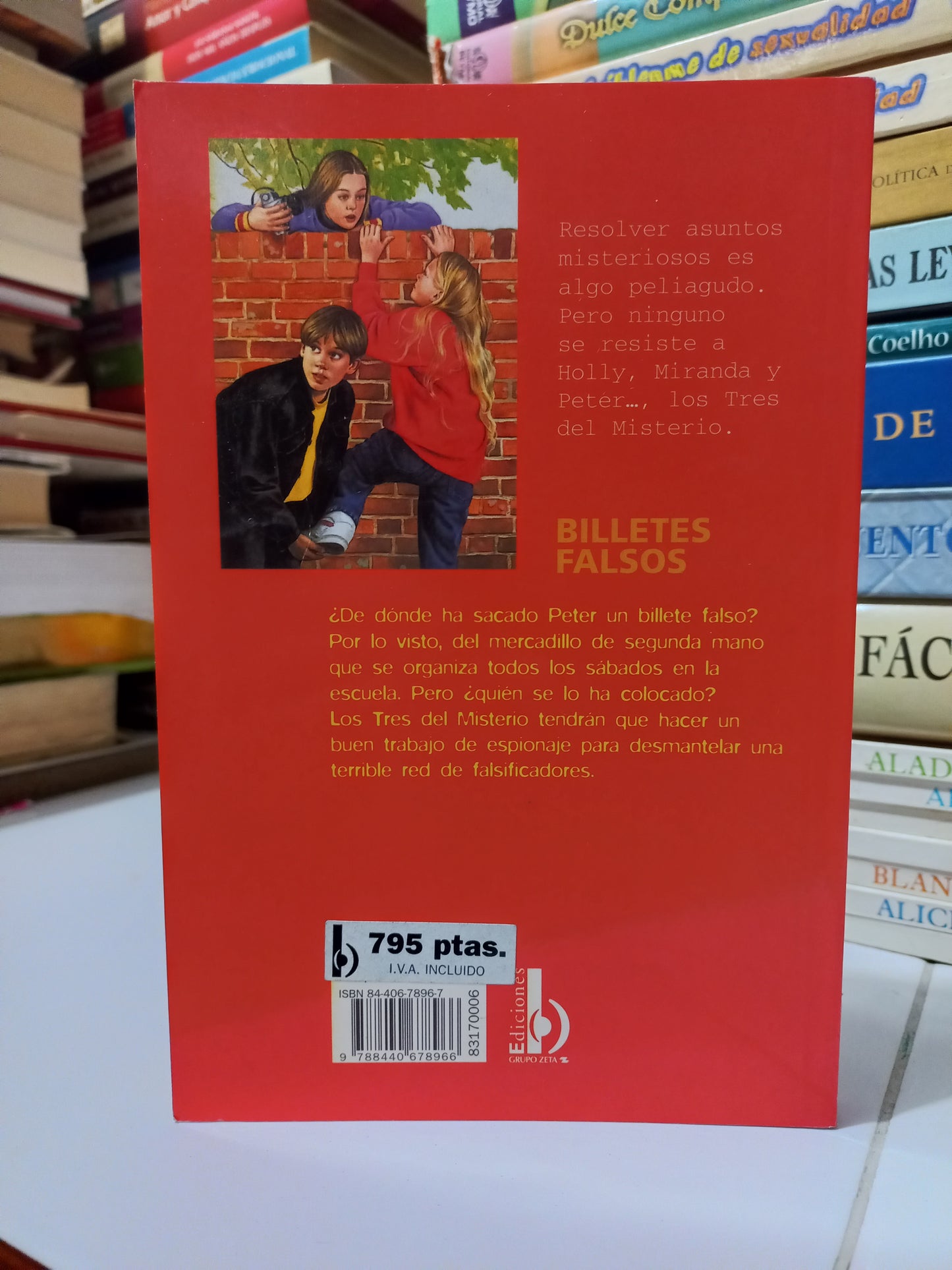 LOS TRES DEL MISTERIO BILLETES FALSOS POR FIONA KELLY USADO NOVELA JUÁREZ