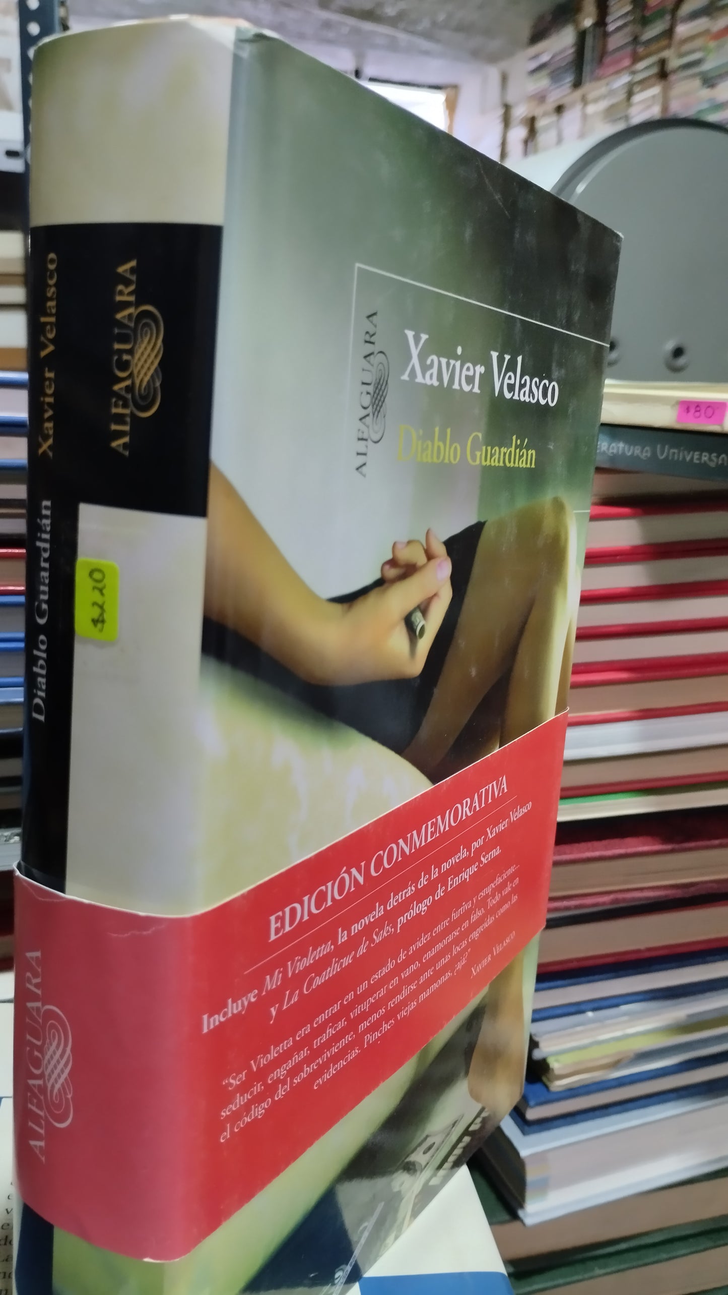 DIABLO GUARDIAN POR XAVIER VELASCO LIBRO USADO NOVELAS ALDAMA