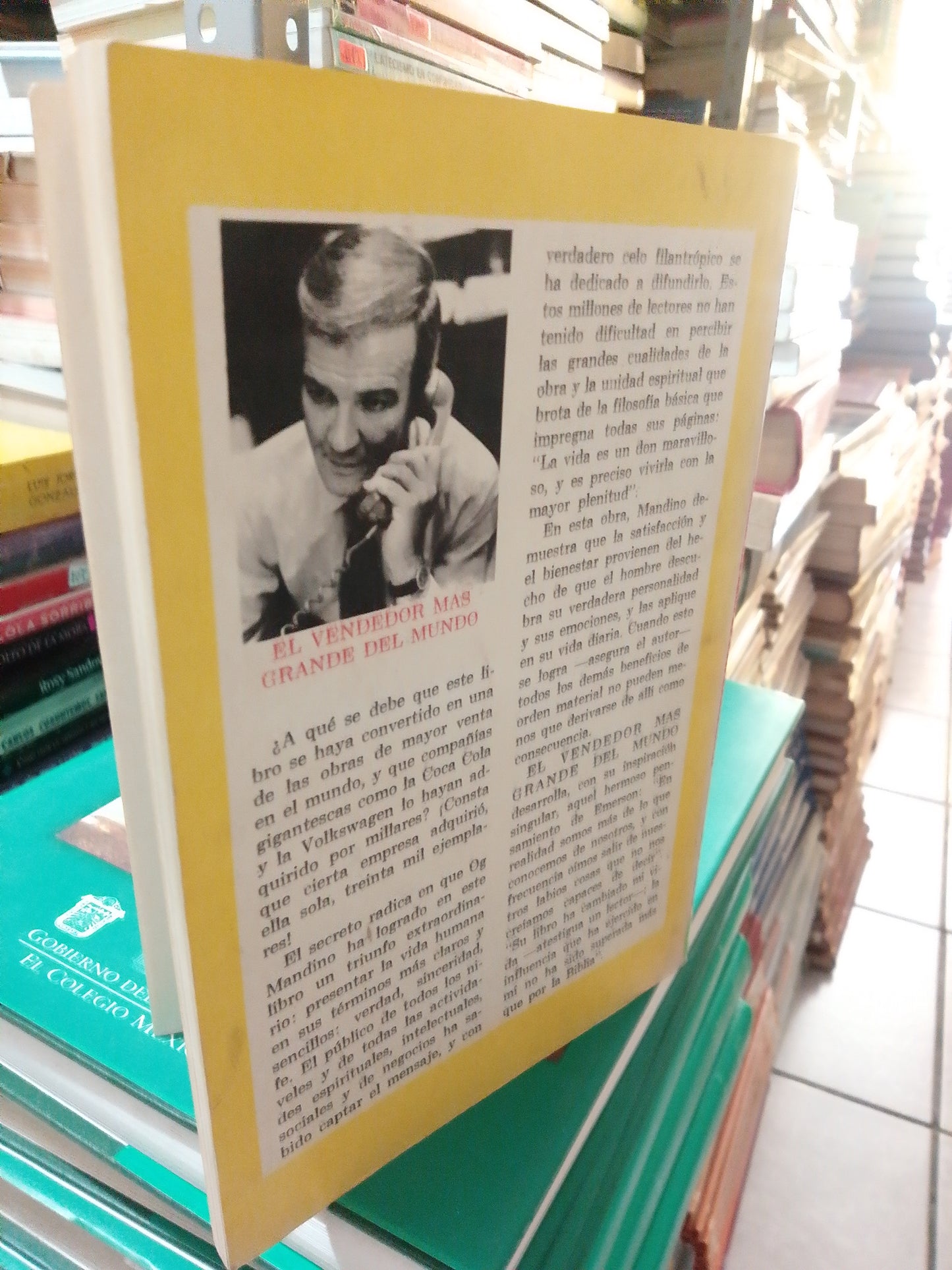 EL VENDEDOR MÁS GRANDE DEL MUNDO POR OG MANDINO USADO SUP.PERSONAL JUÁREZ