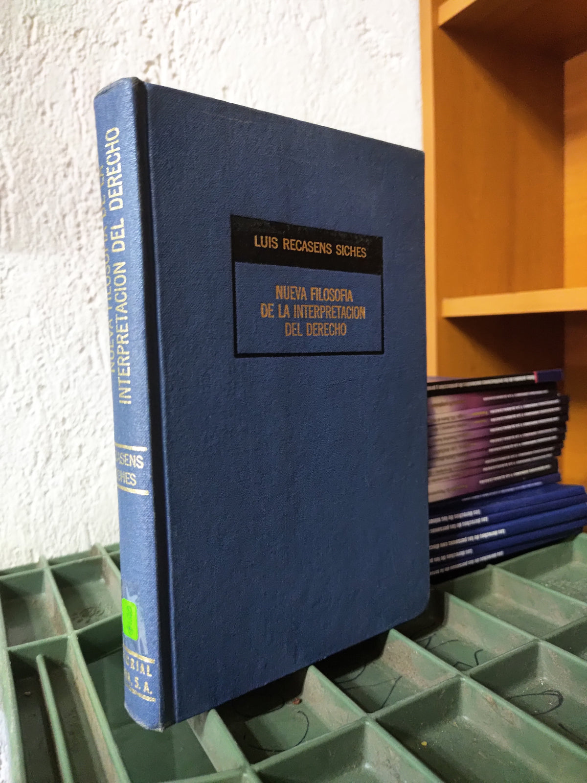 NUEVA FILOSOFIA DE LA INTERPRETACION DEL DERECHO POR LUIS RECASENS SICHES USADO DERECHO JUAREZ 515