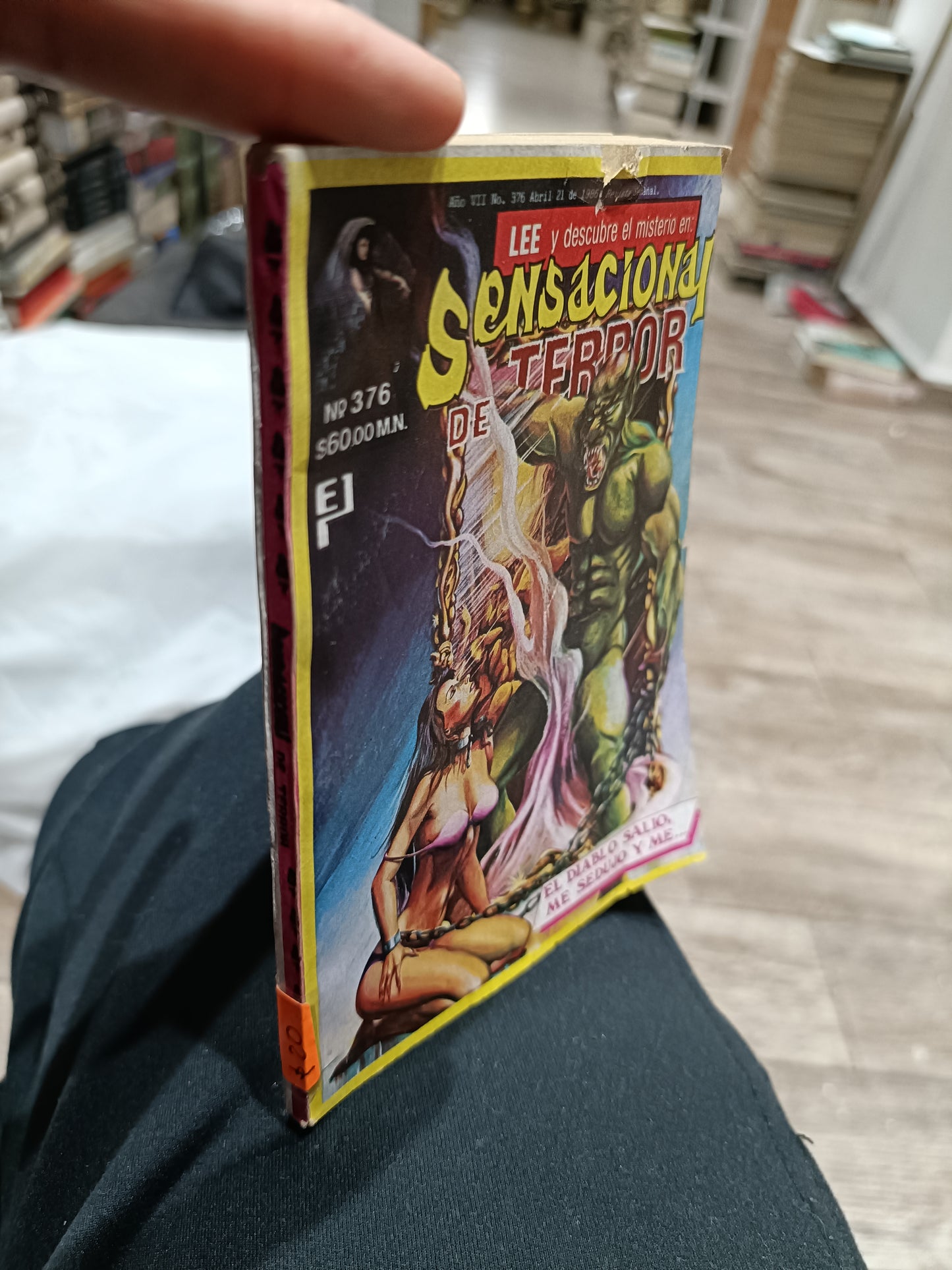 SENSACIONAL DE TERROR EL DIABLO SALIO ME SEDUJO USADOS NOVELAS JUAREZ 515