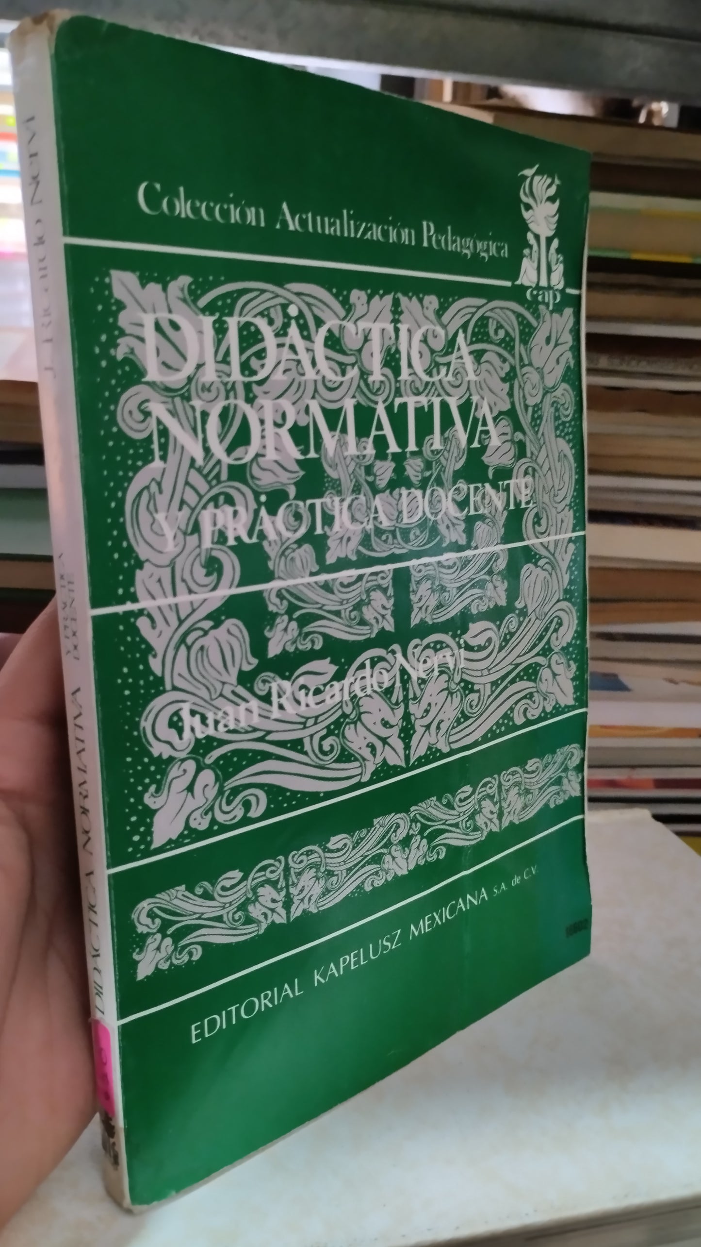 DIDACTICA NORMATIVA Y PRACTICA DOCENTE POR JUAN RICARDO NERVI LIBRO USADO EDUCACIÓN ALDAMA