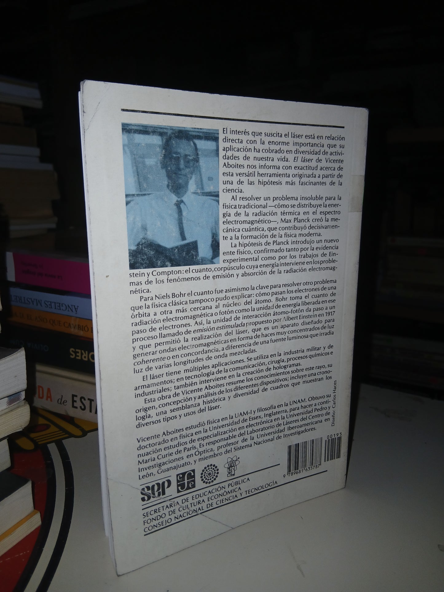 EL LÁSER POR VICENTE ABOITES USADO CIENCIA LITERARIO 207