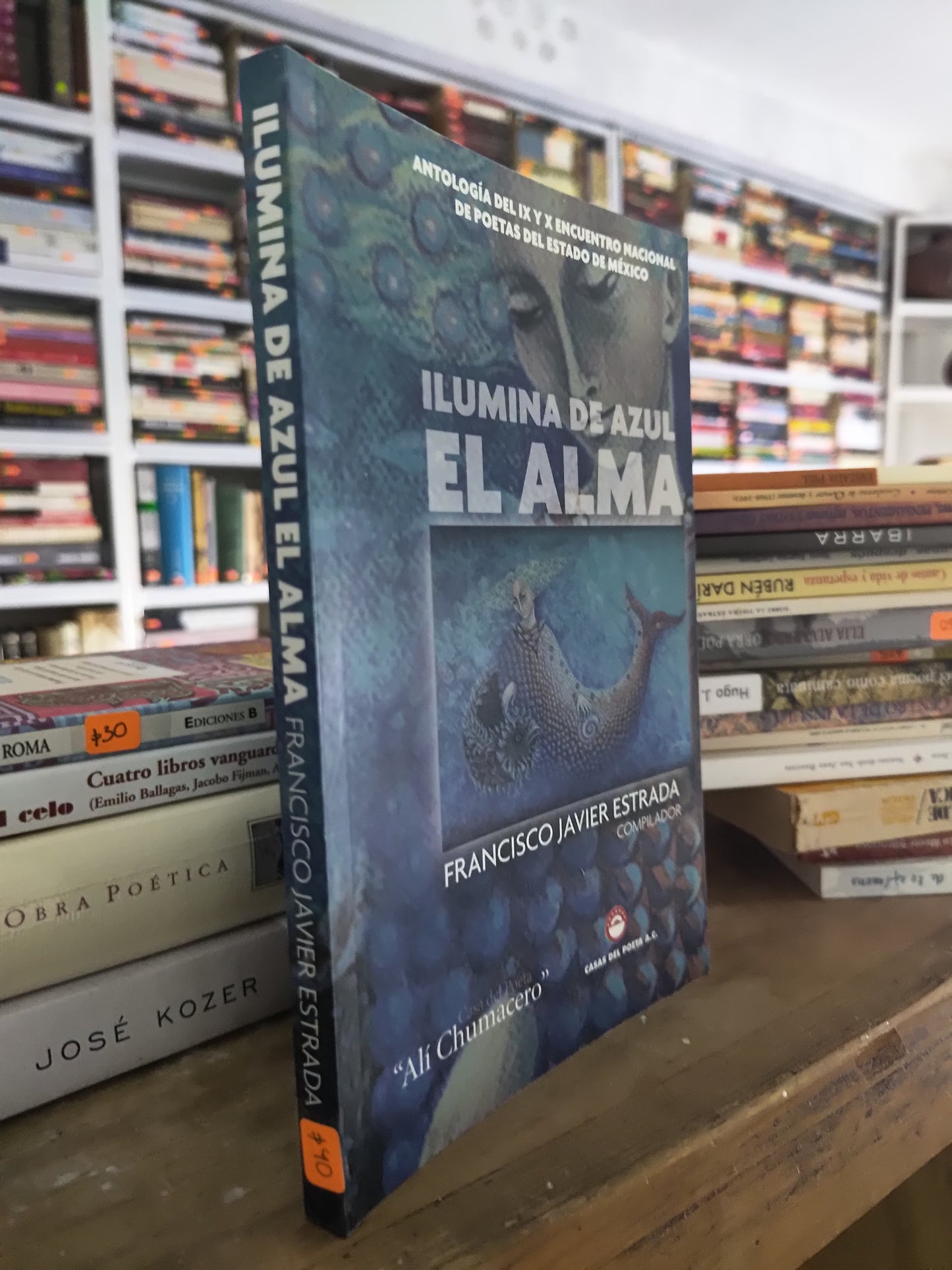 ILUMINA DE AZUL EL ALMA POR FRANCISCO JAVIER ESTRADA USADO POESIA JUAREZ 515