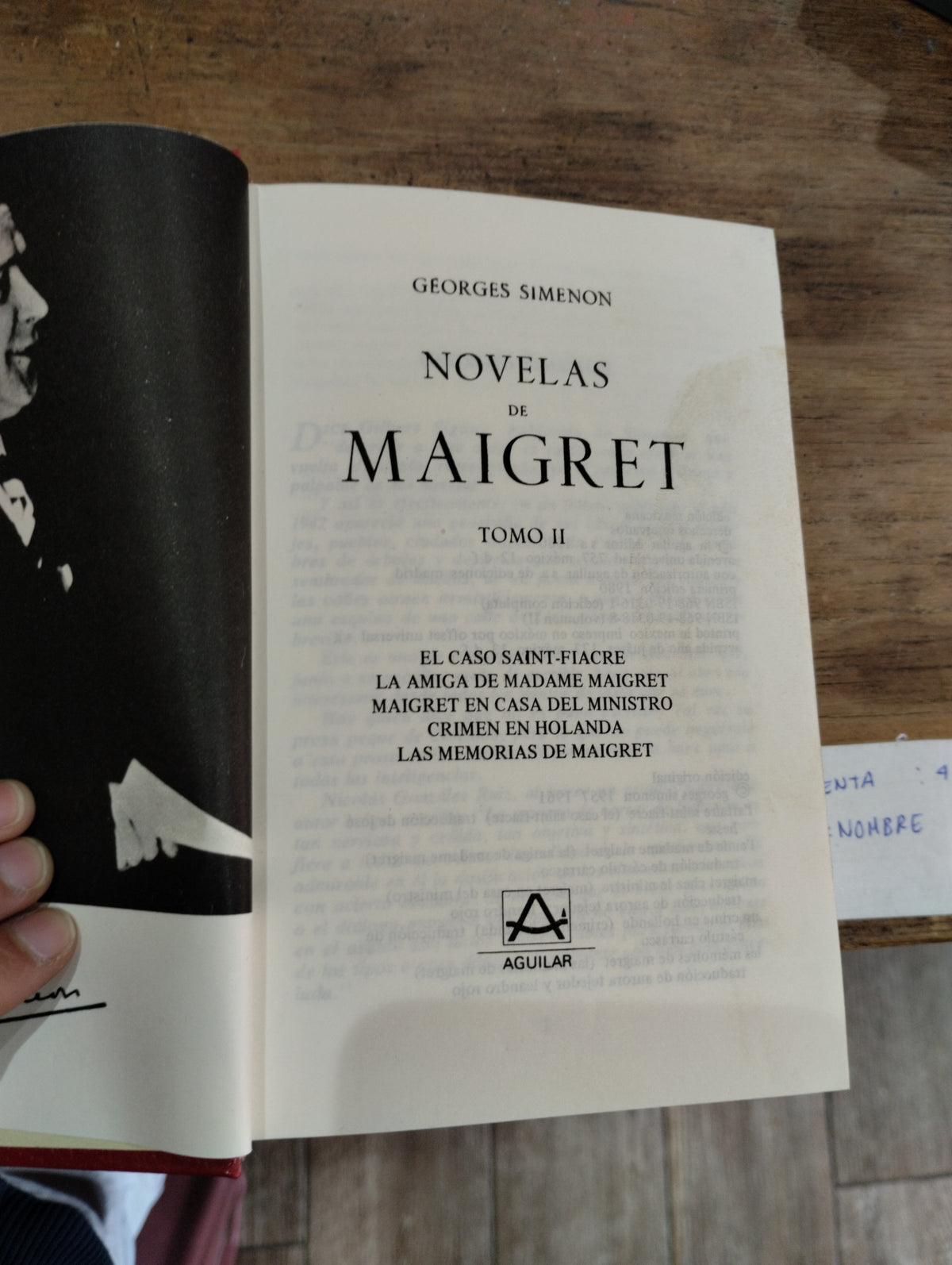NOVELAS DE MAIGRET TOMO 2 POR GEORGE SIMENON USADO NOVELAS JUAREZ 515