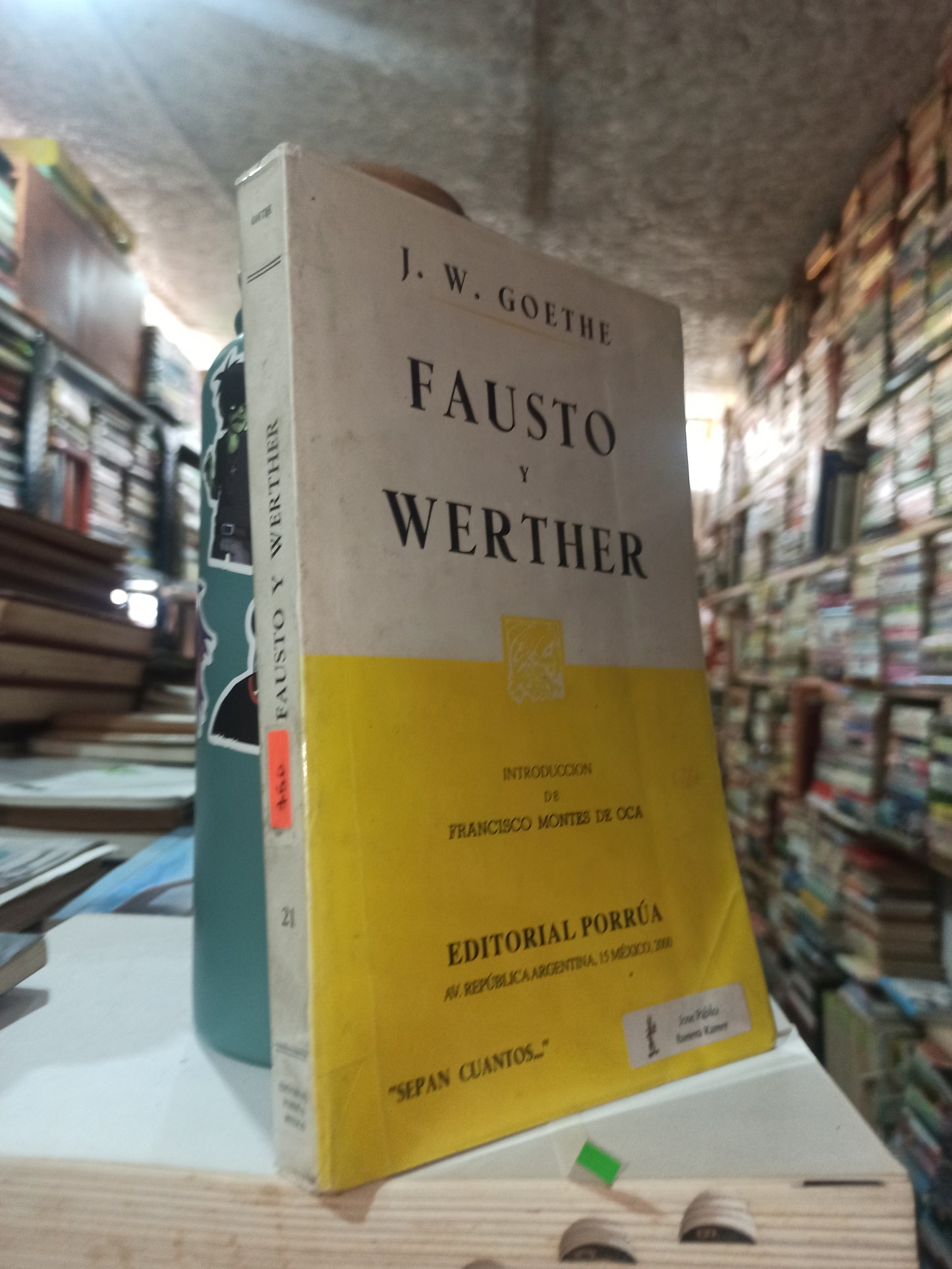 FAUSTO Y WERTHER POR J. W. GOETHE USADO NOVELAS ALDAMA