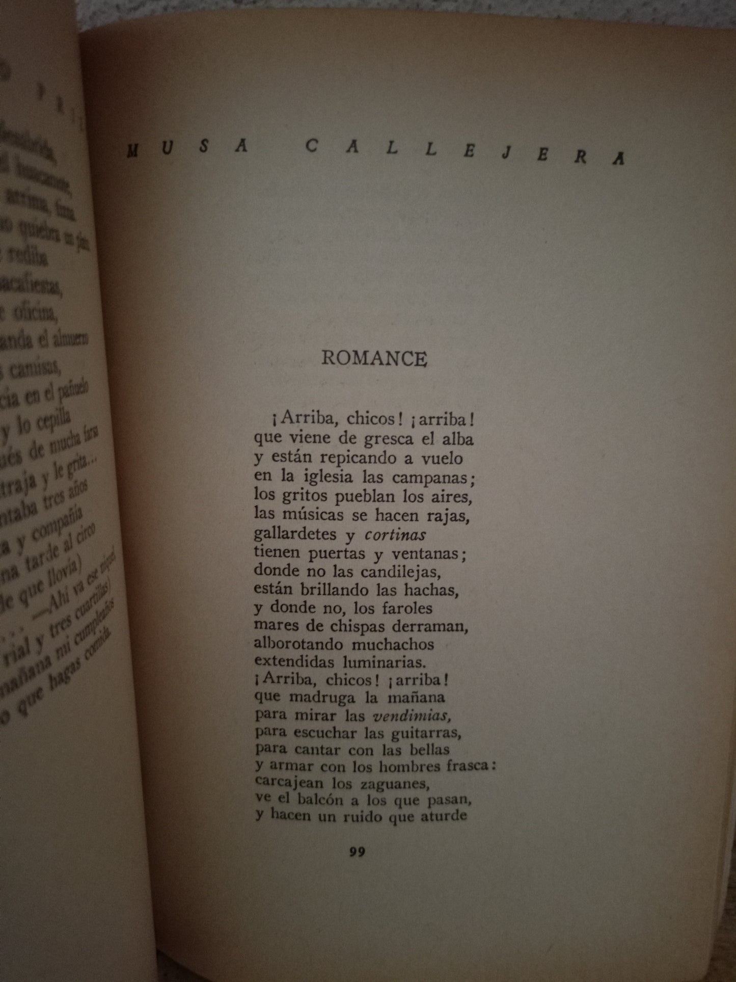 MUSA CALLEJERA POR GUILLERMO PRIETO USADO POESIA LITERARIO 305
