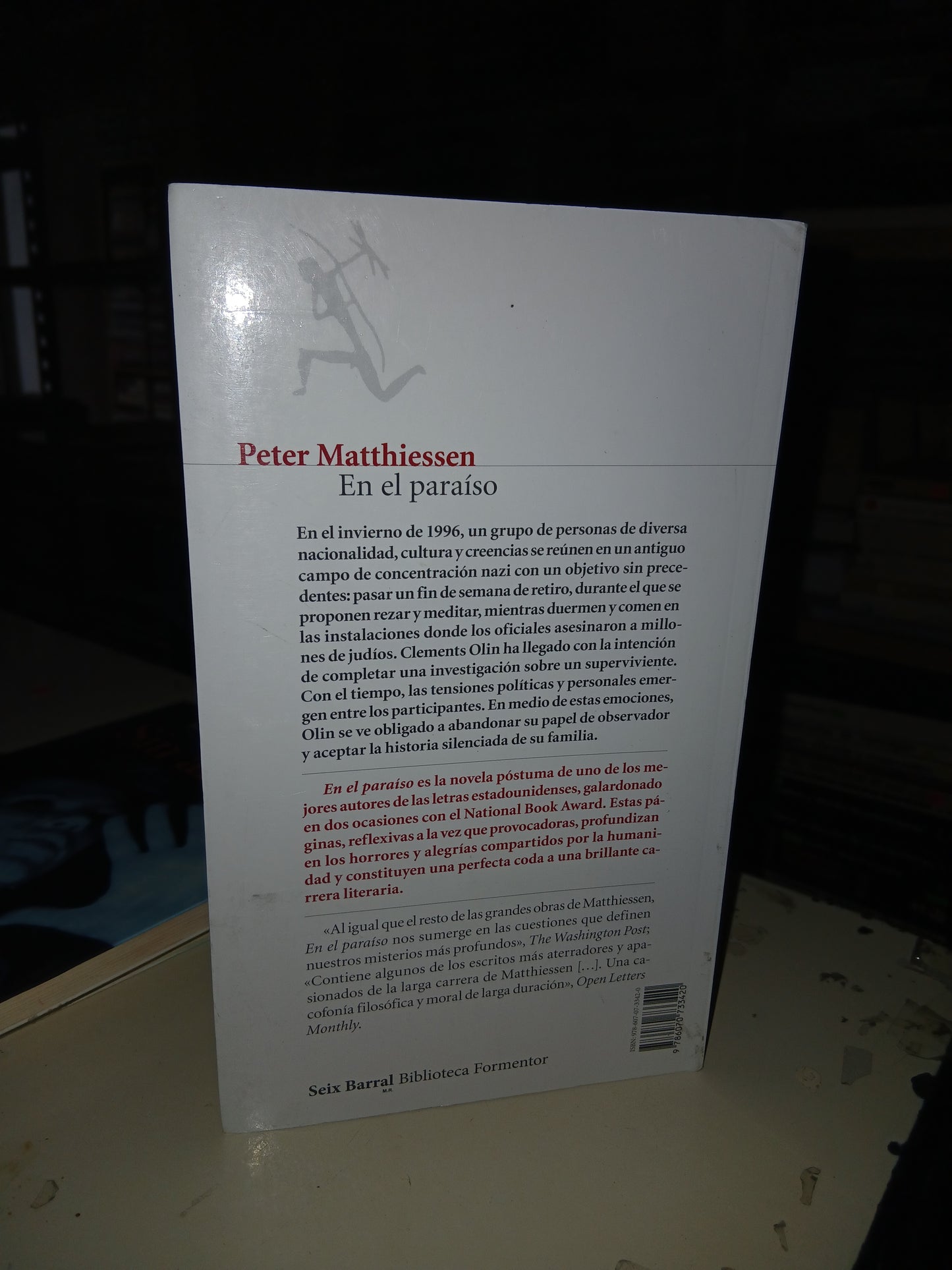 EN EL PARAÍSO POR PETER MATTHIESSEN USADO NOVELA LITERARIO 207