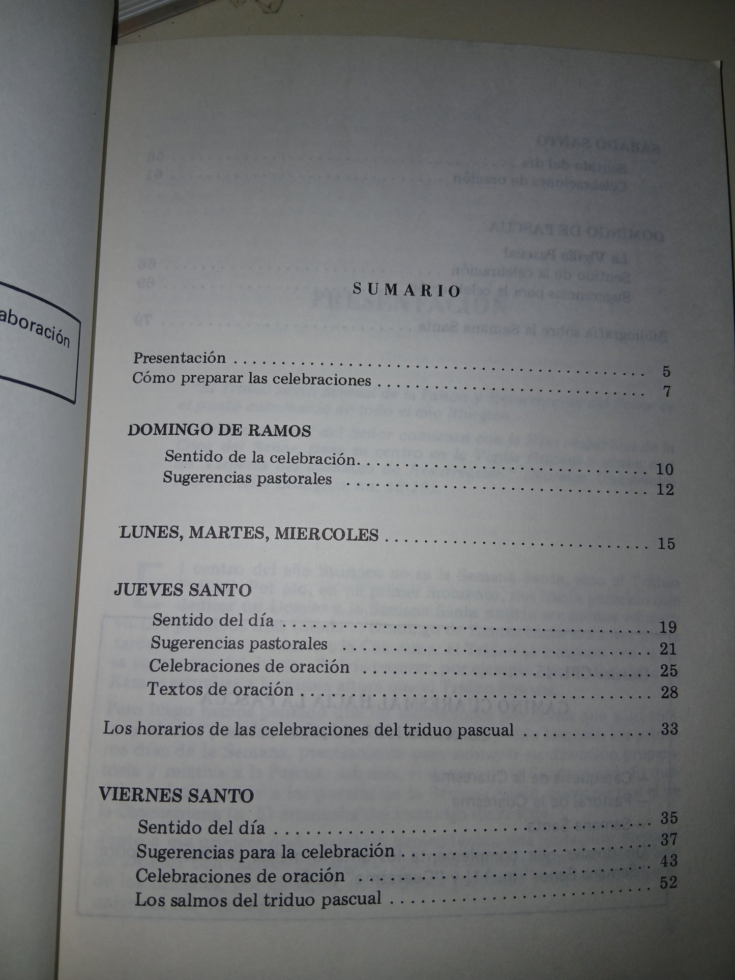 SEMANA SANTA POR JOSÉ ALDAZÁBAL USADO RELIGIÓN LITERARIO 207
