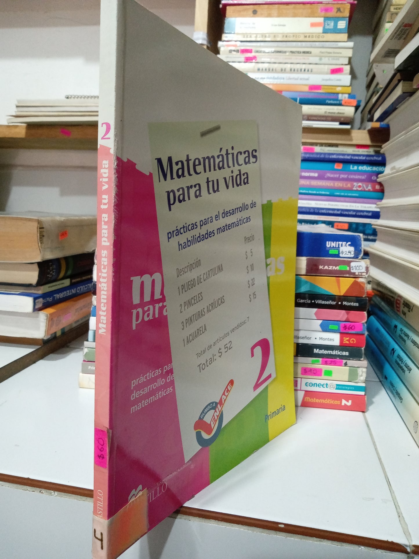 MATEMÁTICAS PARA TU VIDA 2 PRIMARIA POR AUTORES VARIOS USADO MATEMÁTICAS JUÁREZ
