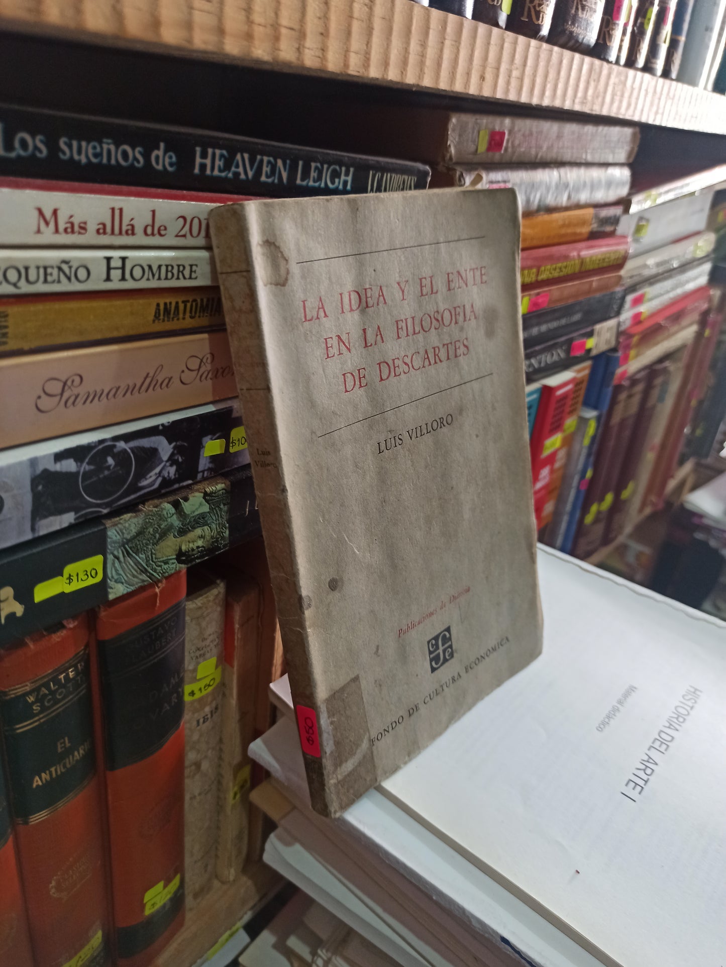 LA IDEA Y EL ENTE EN LA FILOSOFÍA DE DESCARTES POR LUIS VILLORO USADO SOCIOLOGÍA LITERARIO 305