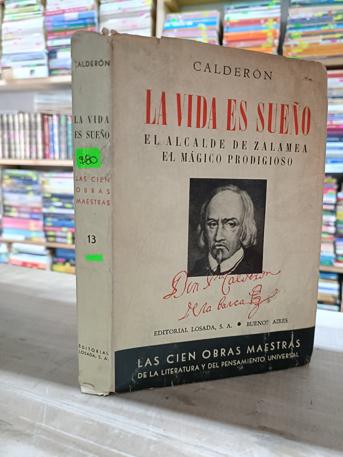 LA VIDA ES SUEÑO POR CALDERON USADO NOVELA LITERARIO 207