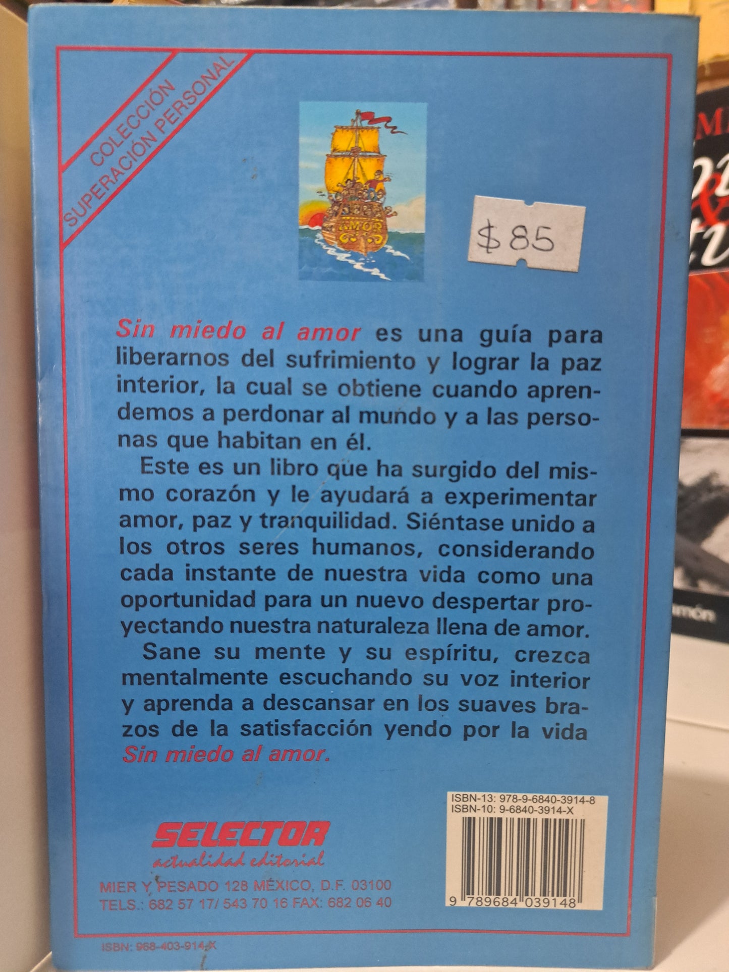 SIN MIEDO AL AMOR GERALD G. JAMPOLSKY USADO SUPERACIÓN PERSONAL JUÁREZ