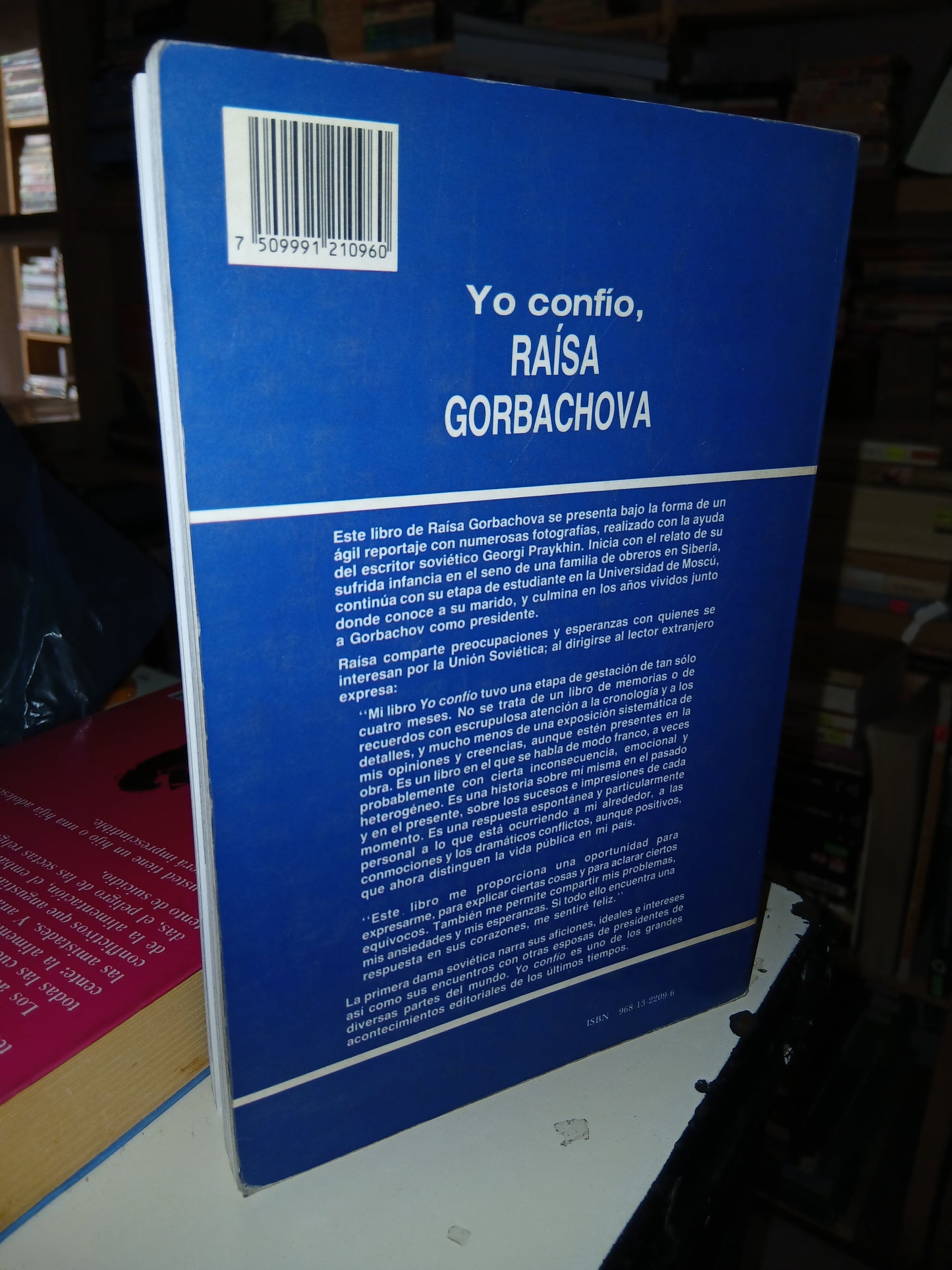 YO CONFÍO POR RAÍSA GORBACHOVA USADO SUPERACIÓN PERSONAL LITERARIO 207