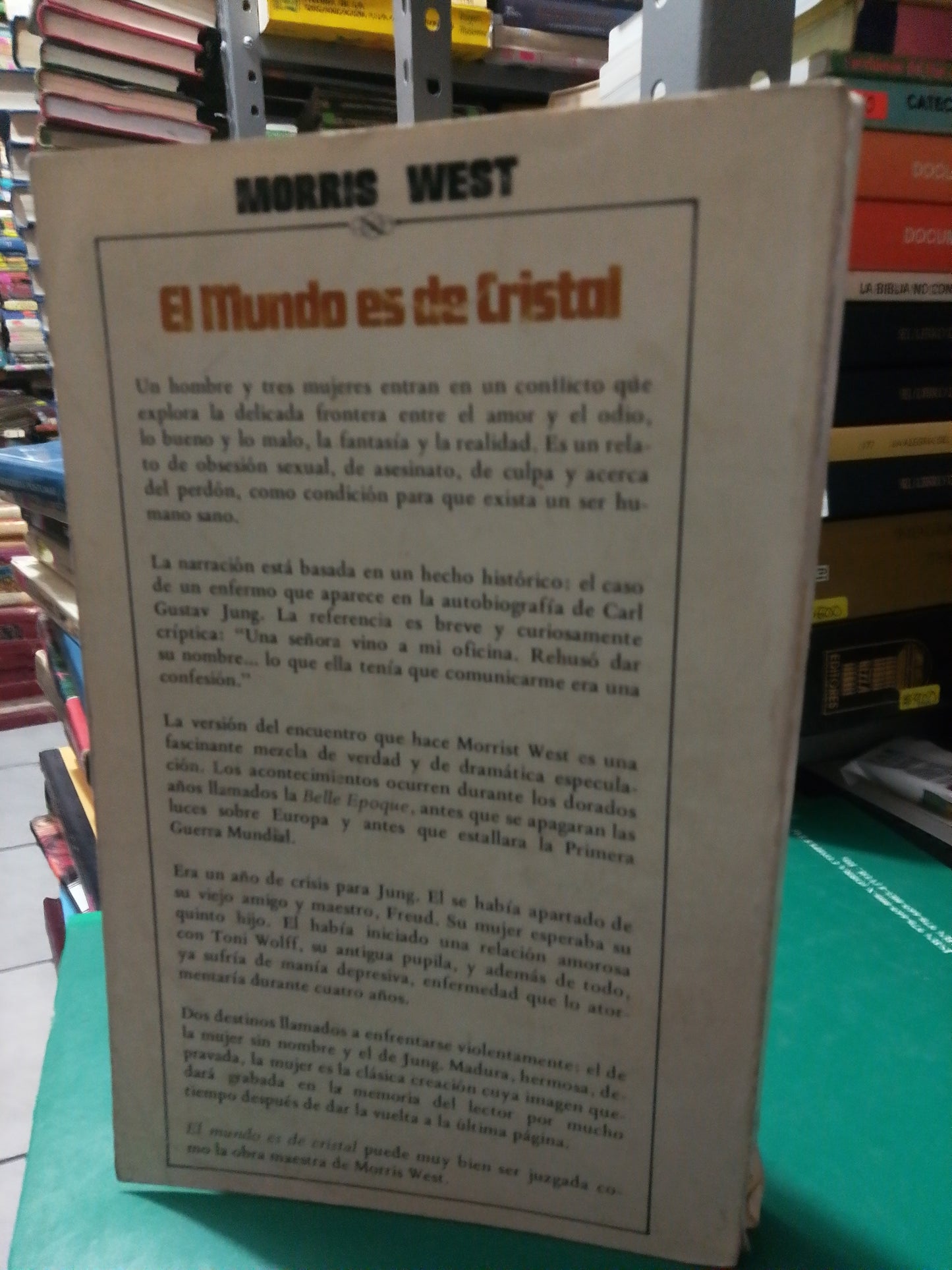 EL MUNDO ES DE CRISTAL POR MORRIS WEST USADO NOVELA JUAREZ