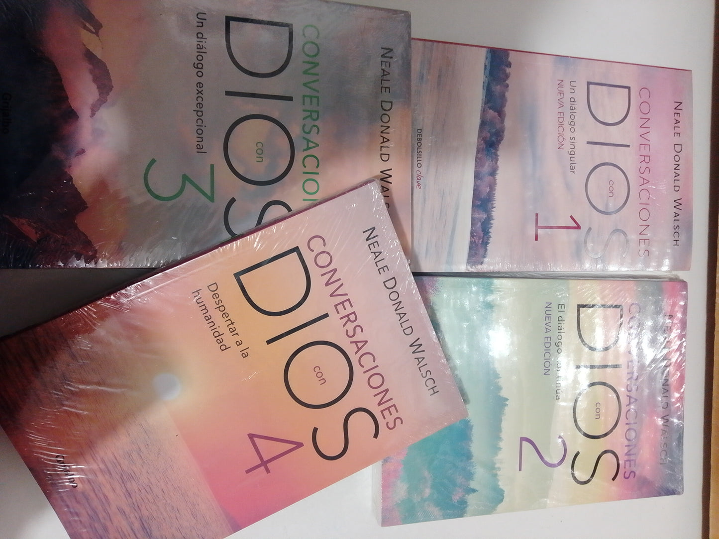 CONVERSACIONES CON DIOS 4 PZS POR NEALE DONALD WALSCH NUEVO JUAREZ