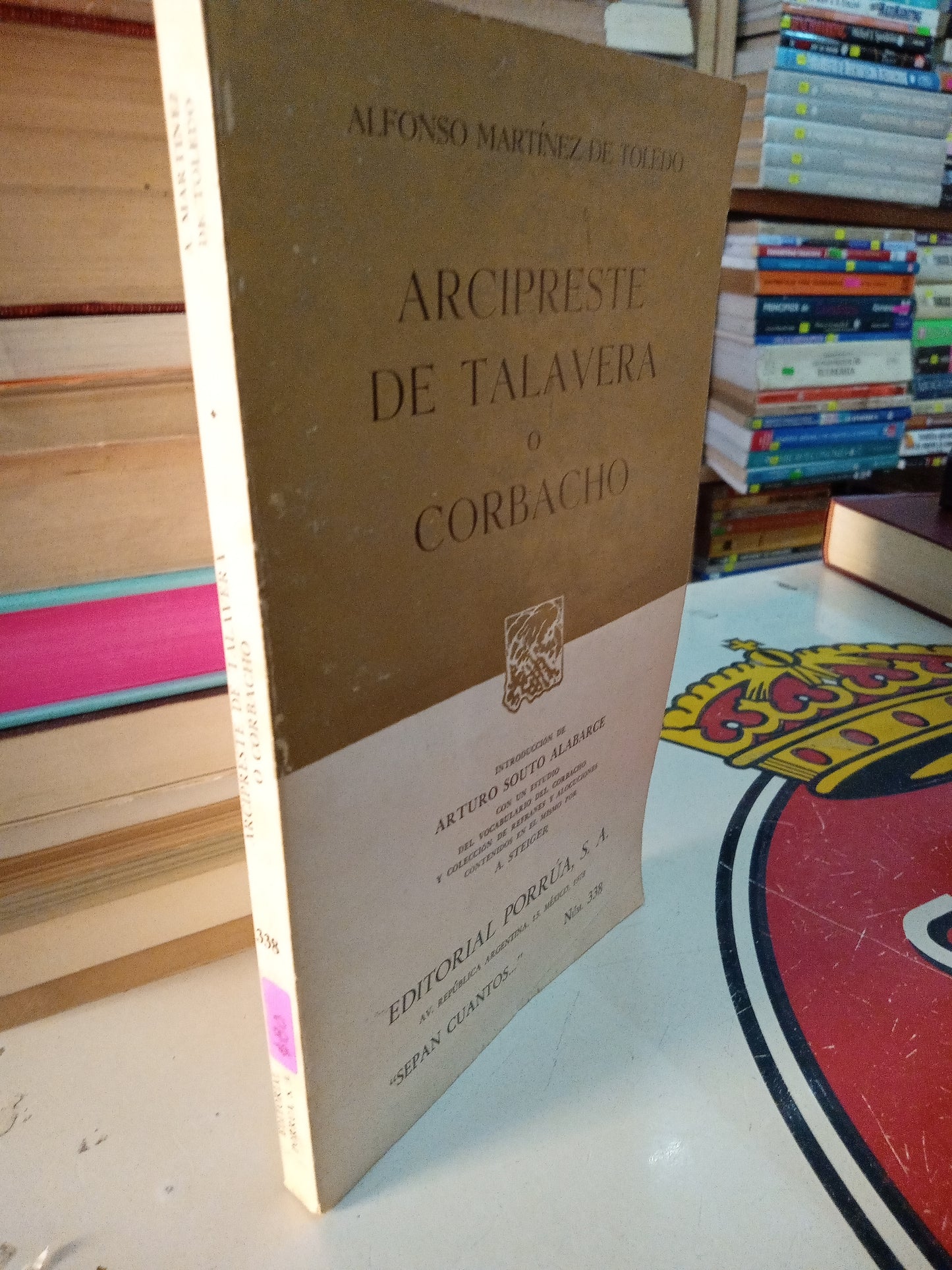 ARCIPRESTE DE TALAVERA O CORBACHO POR ALFONSO MARTINEZ DE TOLEDO USADO NOVELA LITERARIO 207