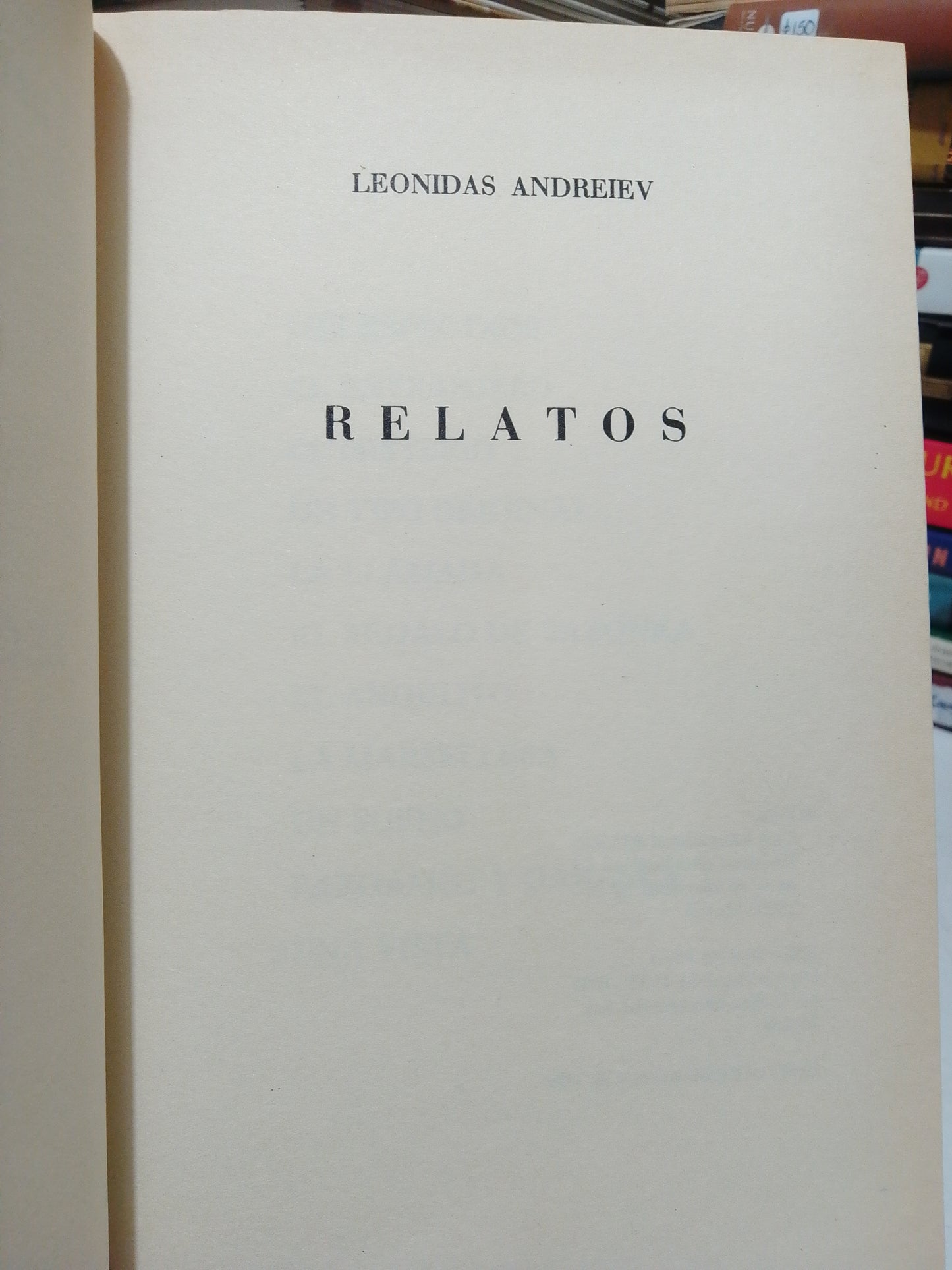 RELATOS POR LEÓNIDAS ANDREIEV USADO NOVELA JUÁREZ