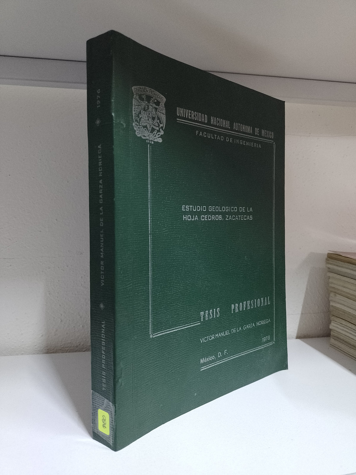 ESTUDIO GEOLOGICO DE LA HOJA CEDROS ZACATECAS POR VICTOR MANUEL DE LA GARZA NORIEGA USADO GEOGRAFIA JUAREZ 515