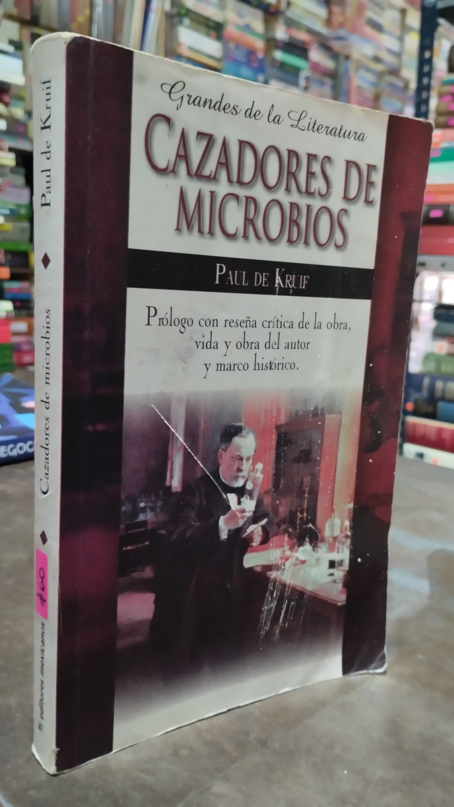 CAZADORES DE MICROBIOS POR PAUL KRUIF LIBRO USADO NOVELAS ALDAMA
