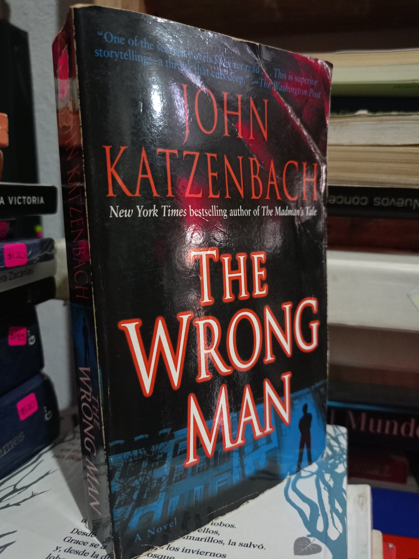 THE WRONG MAN POR JOHN KATZENBACH USADO IDIOMAS LITERARIO 305