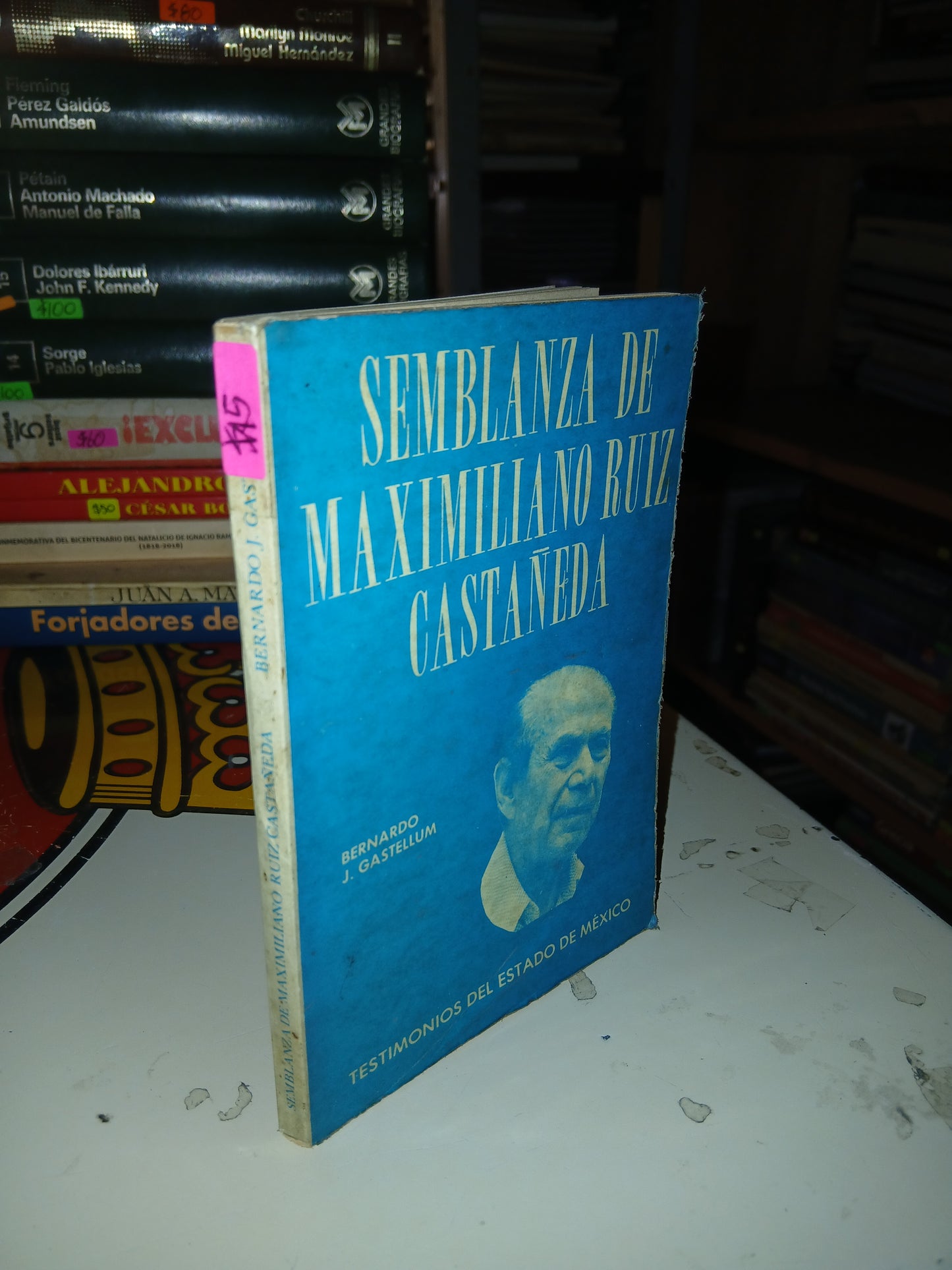 SEMBLANZA DE MAXIMILIANO RUIZ CASTAÑEDA POR BERNARDO J. GASTELLUM USADO HISTORIA LITERARIO 207