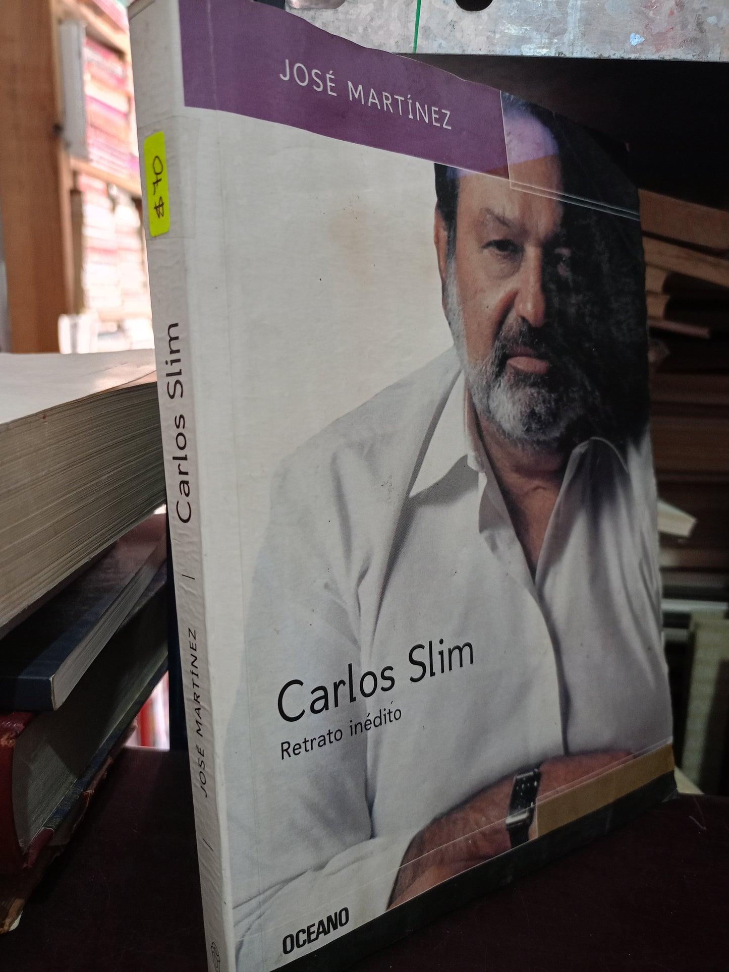 RETRATO INEDITO CARLOS SLIM POR JOSE MARTINEZ USADO HISTORIA LITERARIO 305