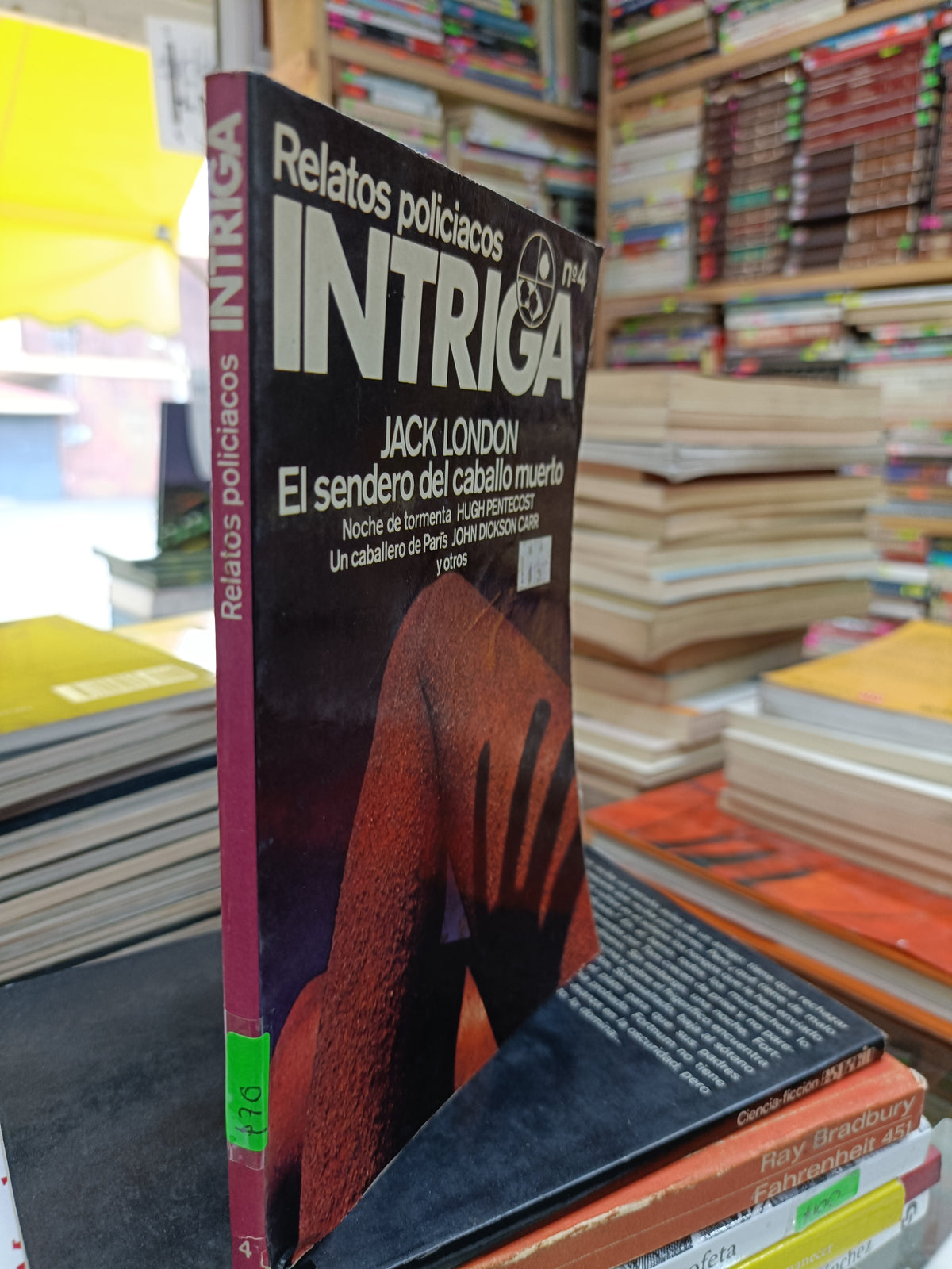 RELATOS POLICIACOS INTRIGA POR JACK LONDON USADO NOVELA JUAREZ 515