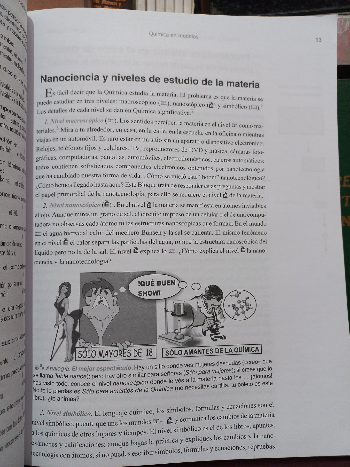 QUÍMICA EN MODELOS UN VIAJE DEL NIVEL NANOSCÓPICO A LOS NUEVOS MATERIALES POR ANDRÉS ESPRIELLA USADO QUÍMICA LITERARIO 305