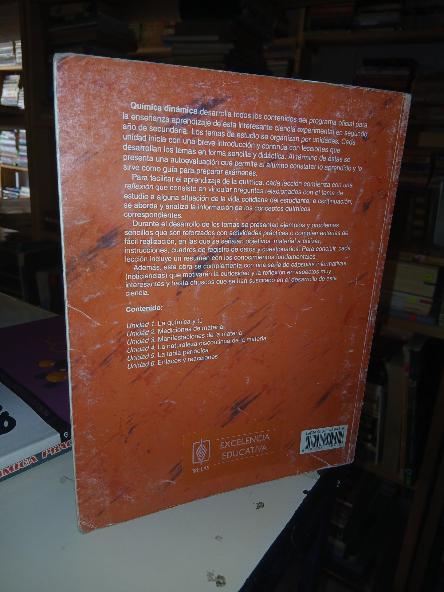 QUÍMICA DINÁMICA (SEGUNDO CURSO) POR RODOLFO HERNÁNDEZ Y MA. ANTONIETA LOJERO USADO QUÍMICA LITERARIO 207