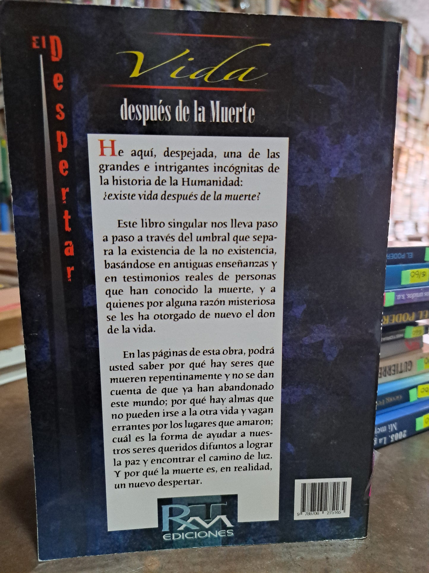 EL DESPERTAR, VIDA DESPUÉS DE LA MUERTE USADO ESOTERISMO ALDAMA