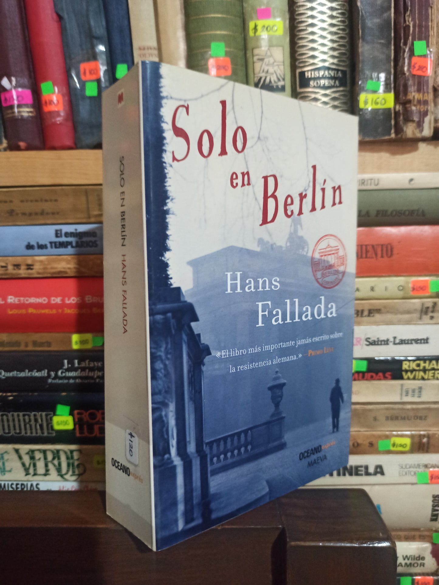 SOLO EN BERLIN POR HANS FALLADA USADO NOVELAS ALDAMA