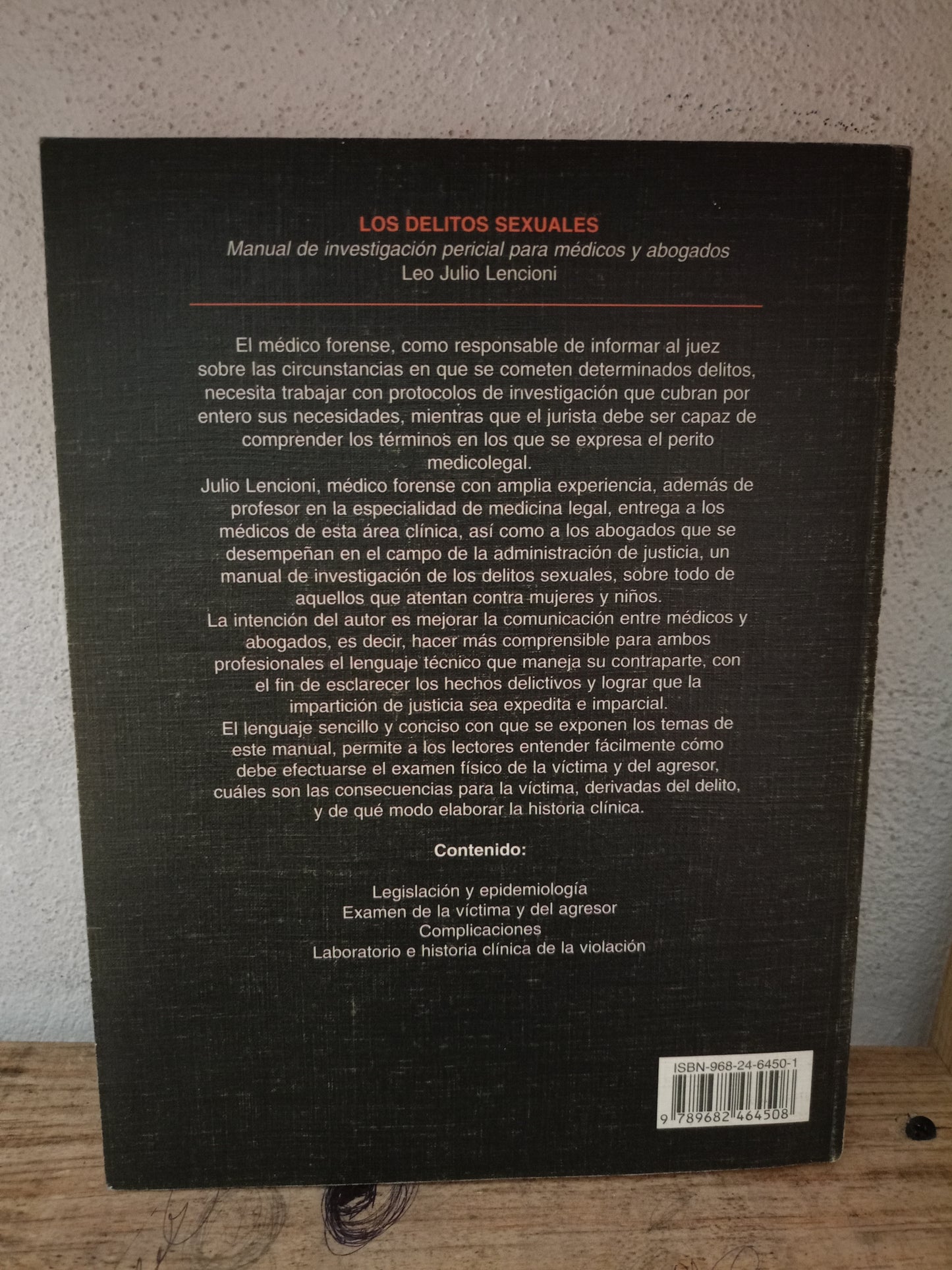 LOS DELITOS SEXUALES POR LEO JULIO LENCIONI USADO DERECHO LITERARIO 305