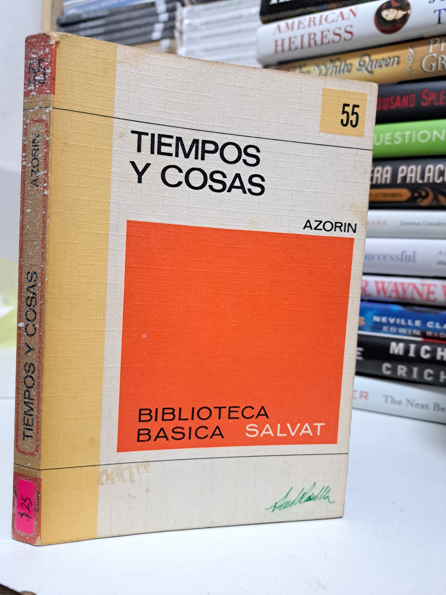 TIEMPOS Y COSAS AZORIN USADO NOVELA JUÁREZ