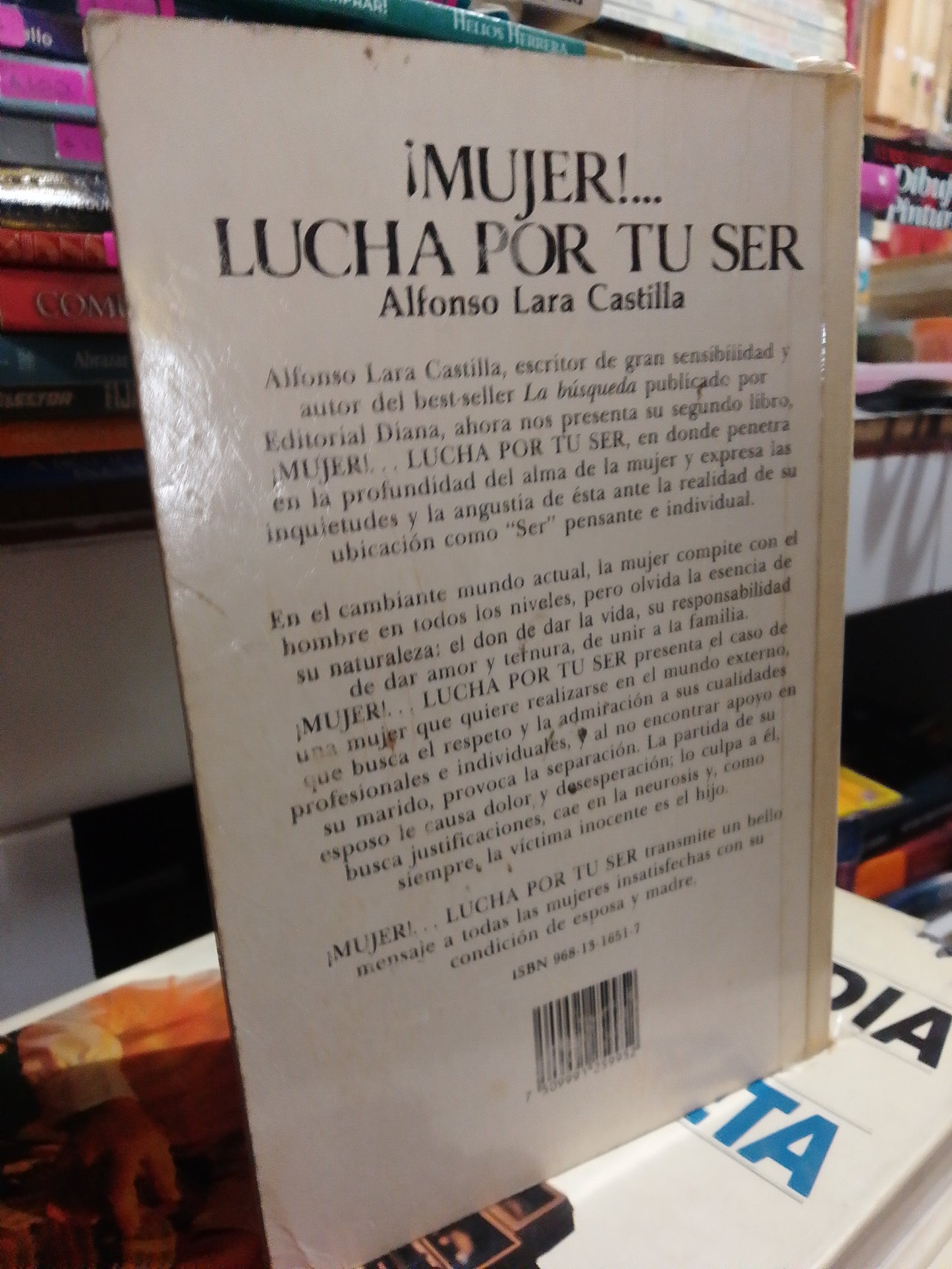 MUJER LUCHA POR TU SER POR ALFOSO LARA CASTILLA USADO SUPERACIÓN PERSONAL JUÁREZ