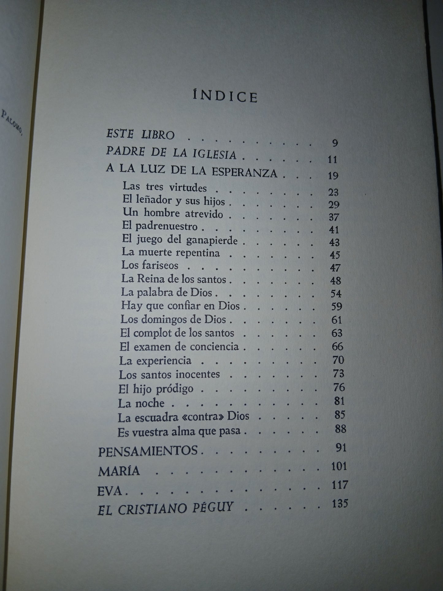 PALABRAS CRISTIANAS POR CH. PÉGUY USADO RELIGIÓN LITERARIO 207