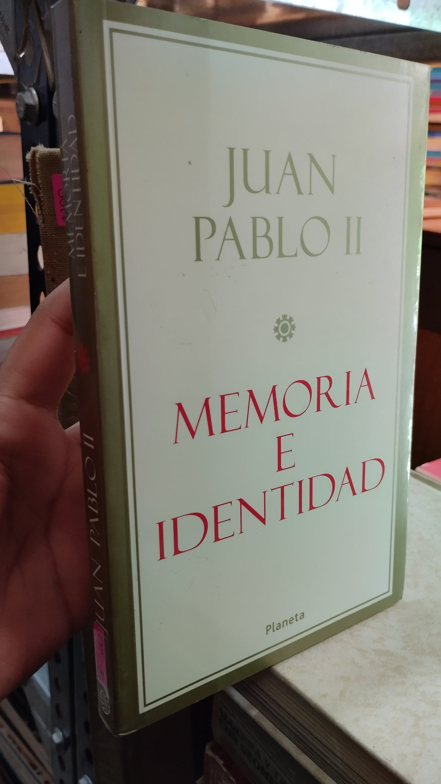 JUAN PABLO II MEMORIA E IDENTIDAD POR EDITORIAL PLANETA LIBRO USADO RELIGION ALDAMA