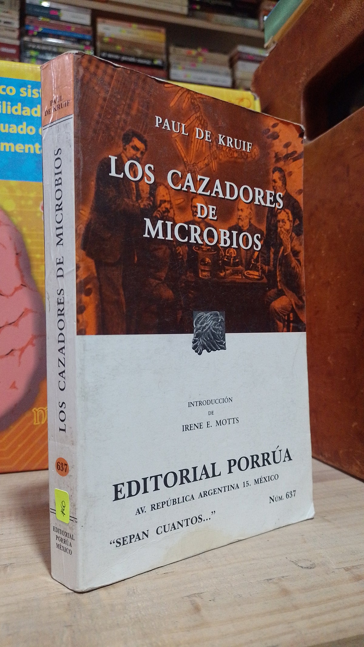 LOS CAZADORES DE MICROBIOS POR PAUL DE KRUIF USADO NOVELA ALDAMA