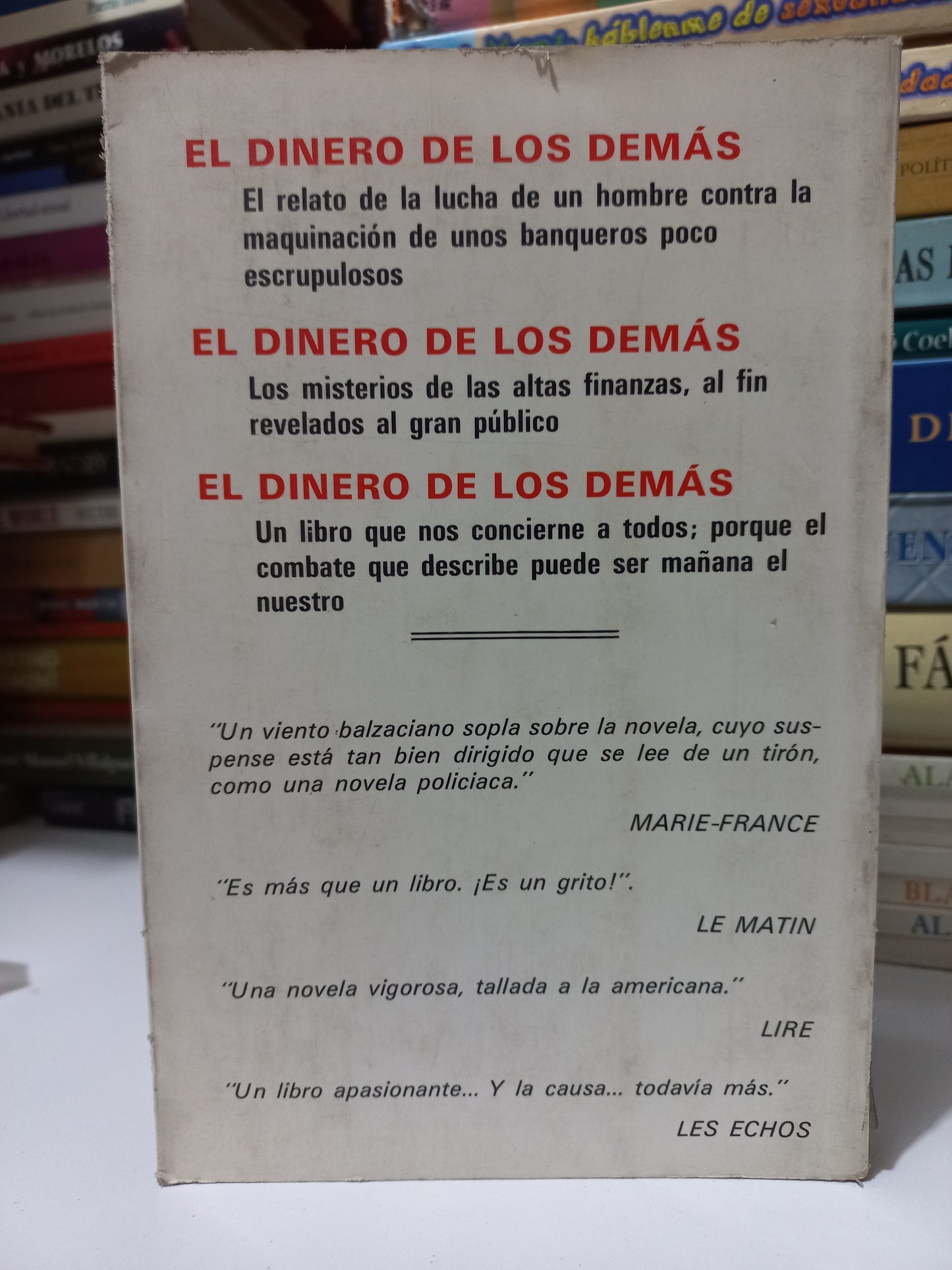 EL DINERO DE LOS DEMÁS POR NANCY MARKHAM USADO NOVELA JUÁREZ
