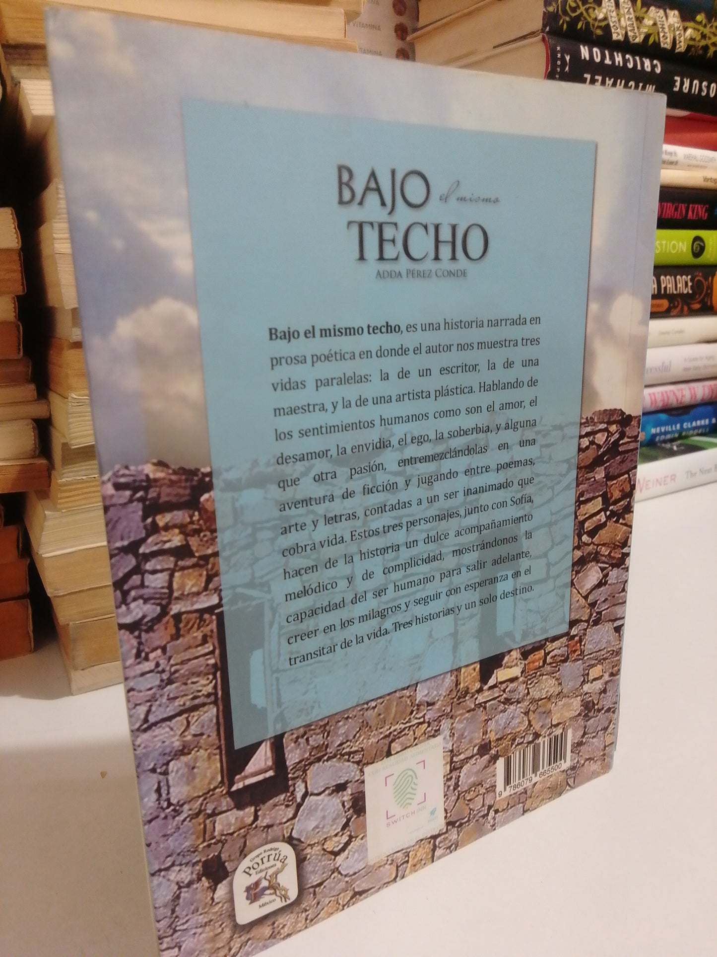 BAJO EL MISMO TECHO POR ADDA PÉREZ CONDE USADO NOVELA JUÁREZ