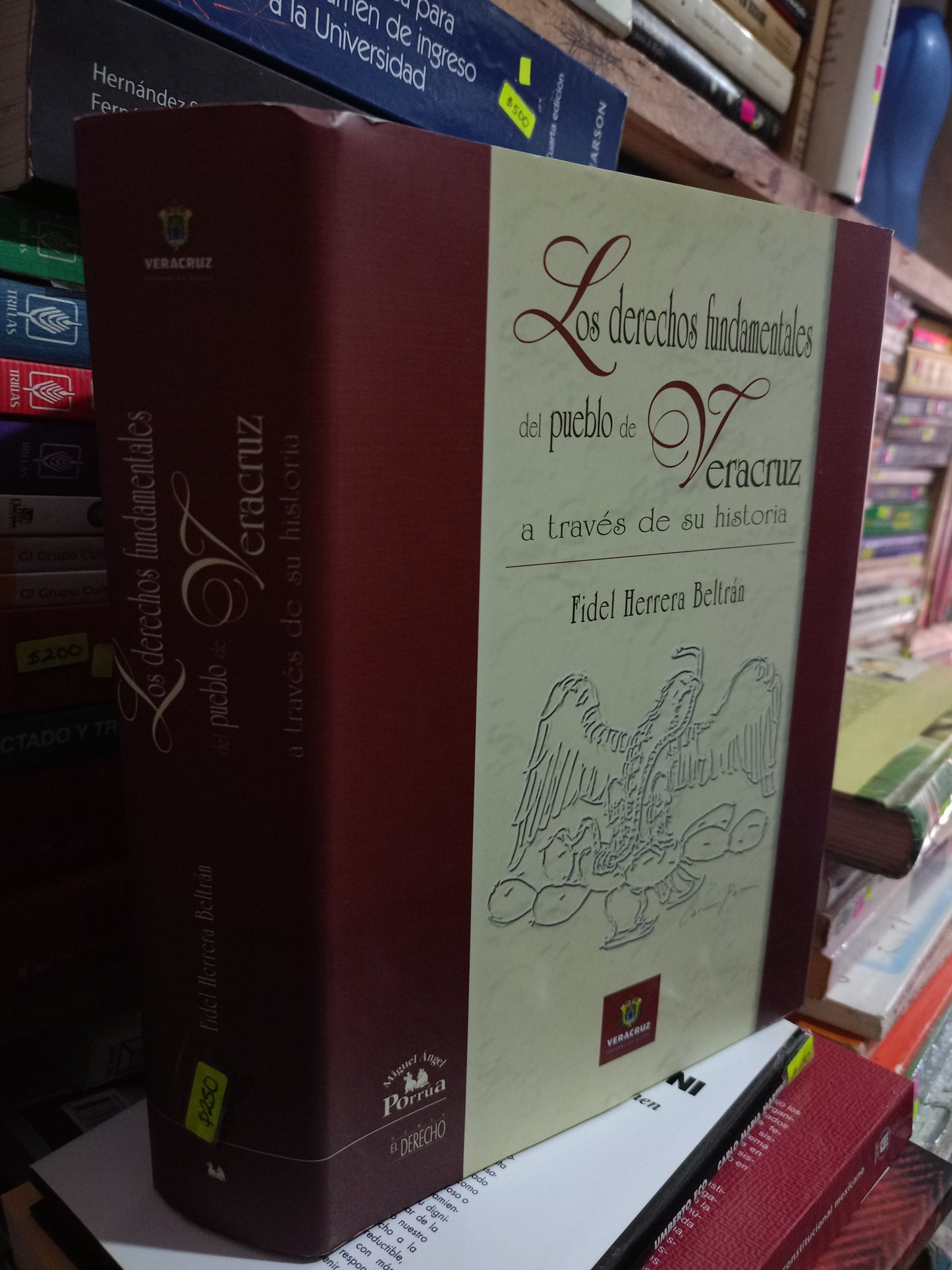LOS DERECHOS FUNDAMENTALES DEL PUEBLO DE VERACRUZ A TRAVES DE SU HISTORIA POR FIDEL HERRERA BELTRAN USADO HISTORIA LITERARIO 305