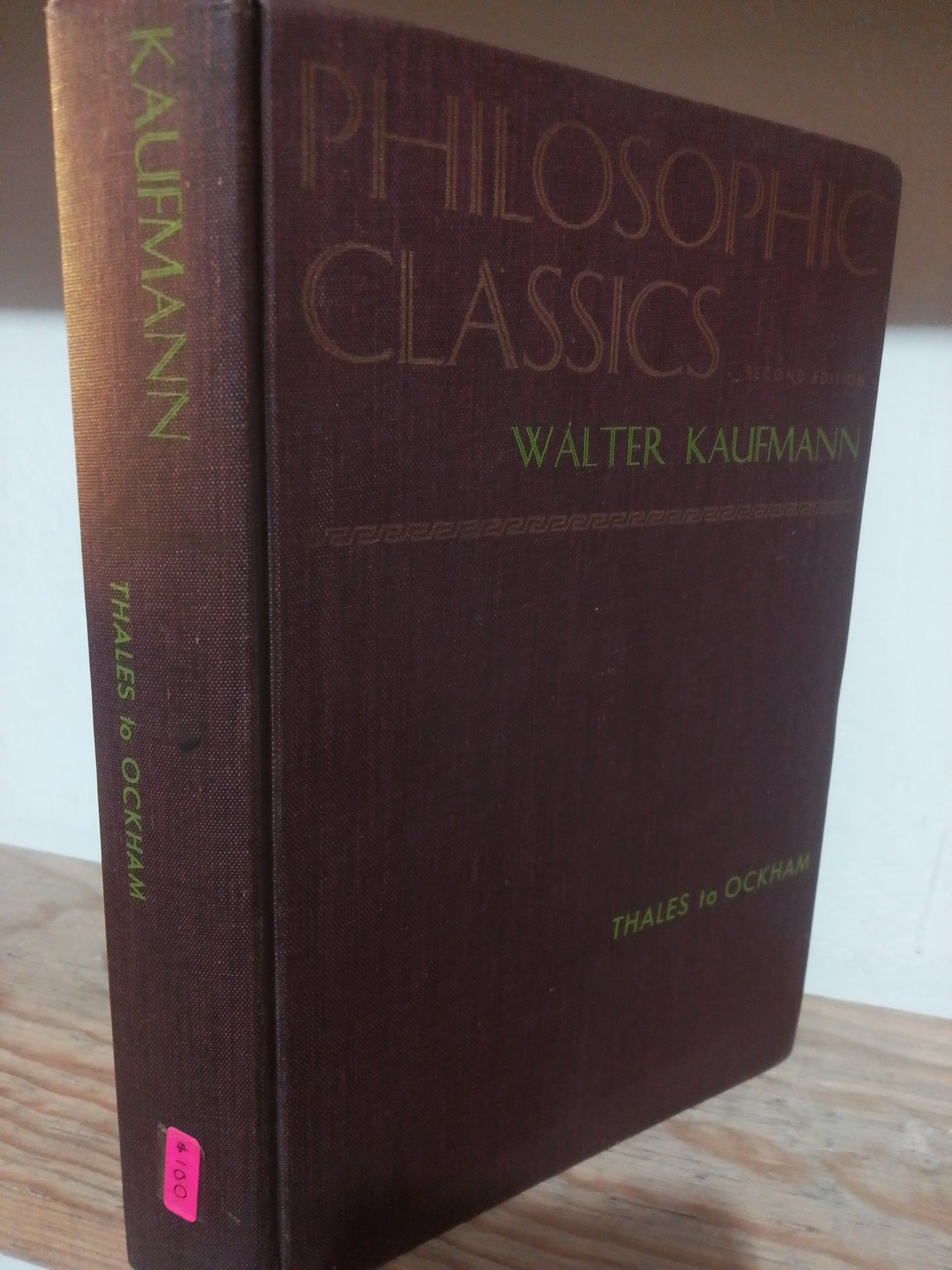 PHILOSOPHIC CLASSICS POR WALTER KAUFMANN USADO IDIOMAS JUAREZ