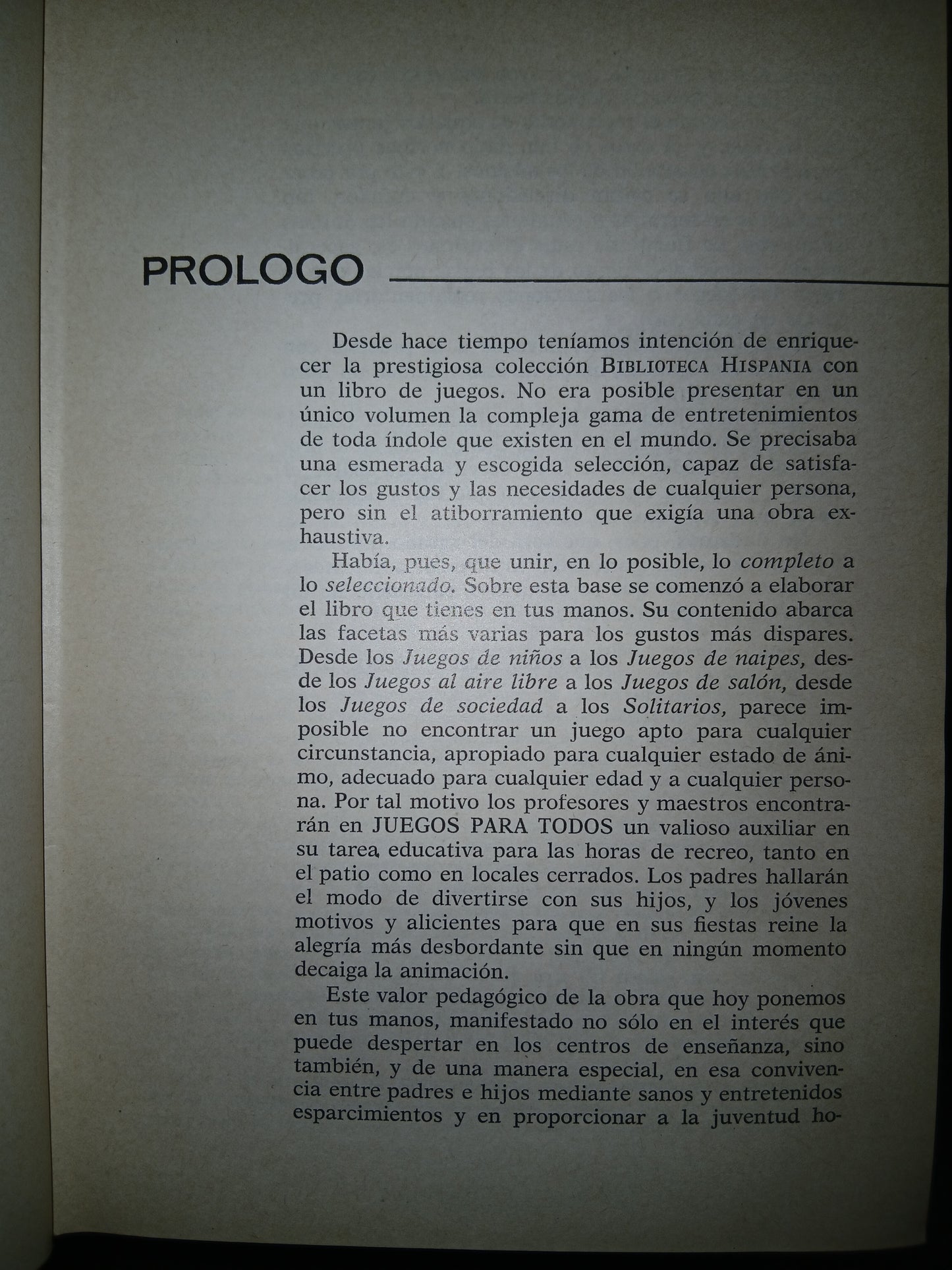 JUEGOS PARA TODOS POR CARMIÑA VERDEJO USADO INFANTIL LITERARIO 207