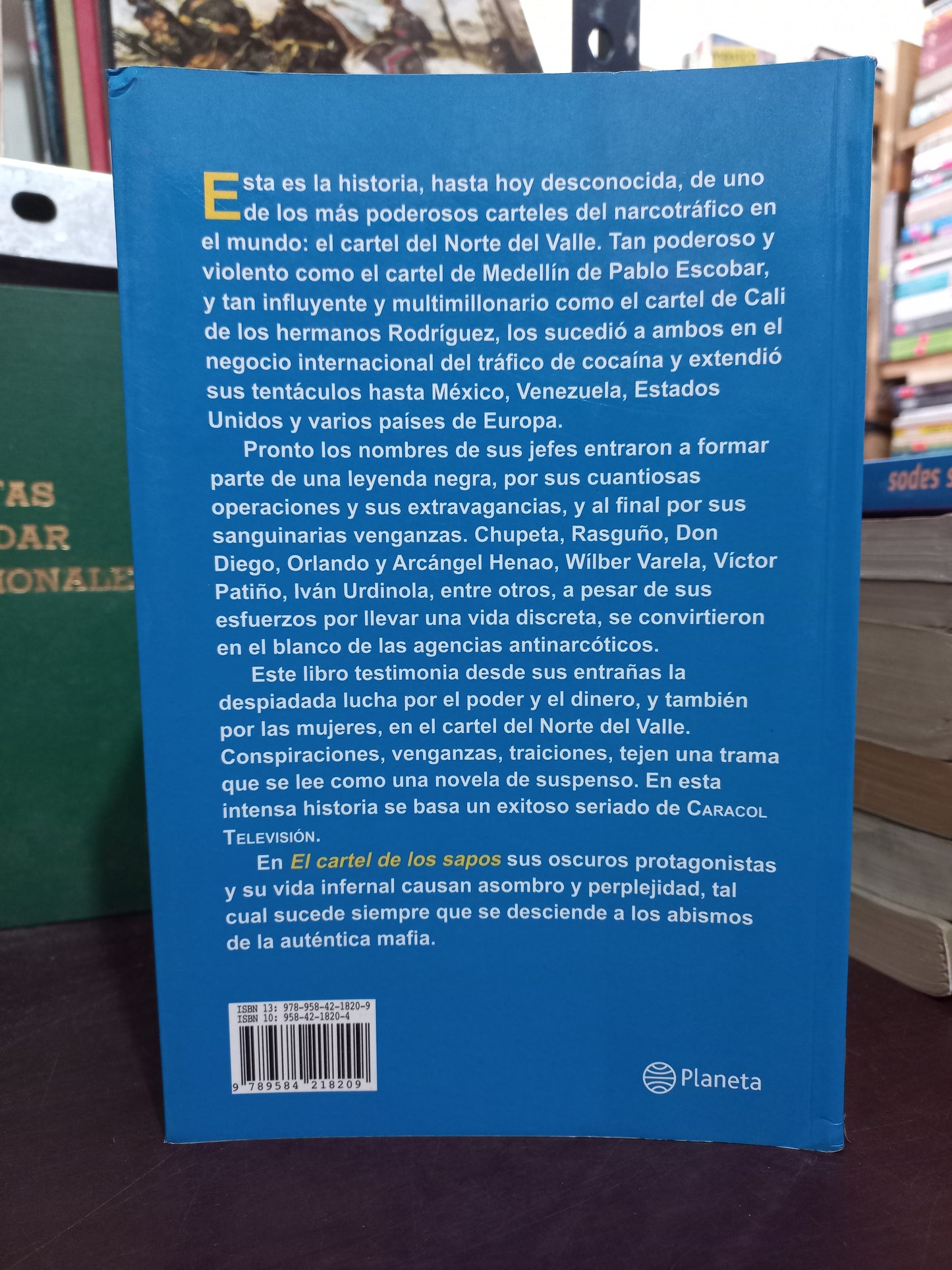 EL CARTEL DE LOS SAPOS POR ANDRÉS LÓPEZ LÓPEZ USADO POLÍTICA LITERARIO 305