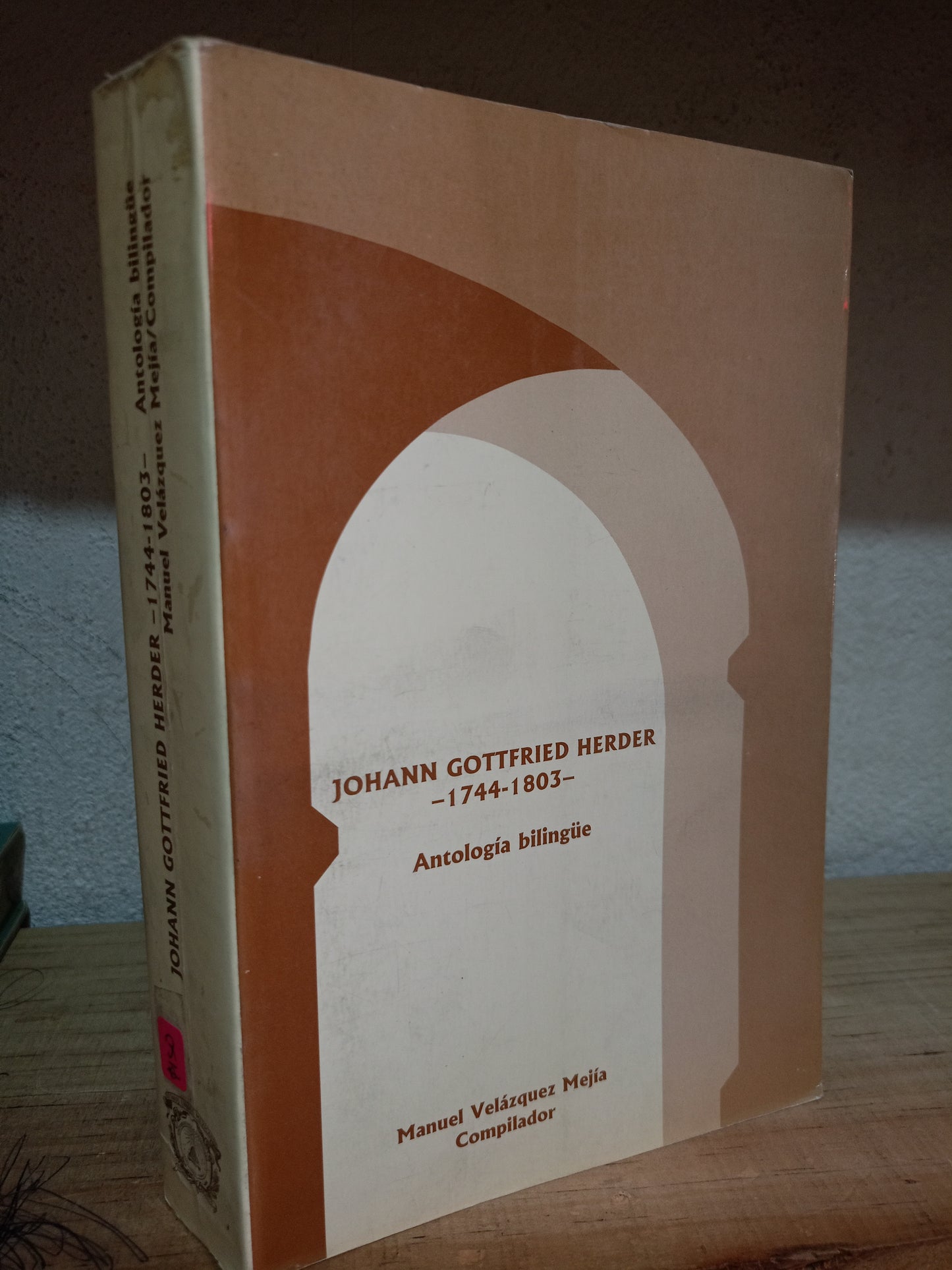 JOHANN GOTTFRIED HERDER ANTOLOGIA BILINGÜE USADO NOVELA LITERARIO 305